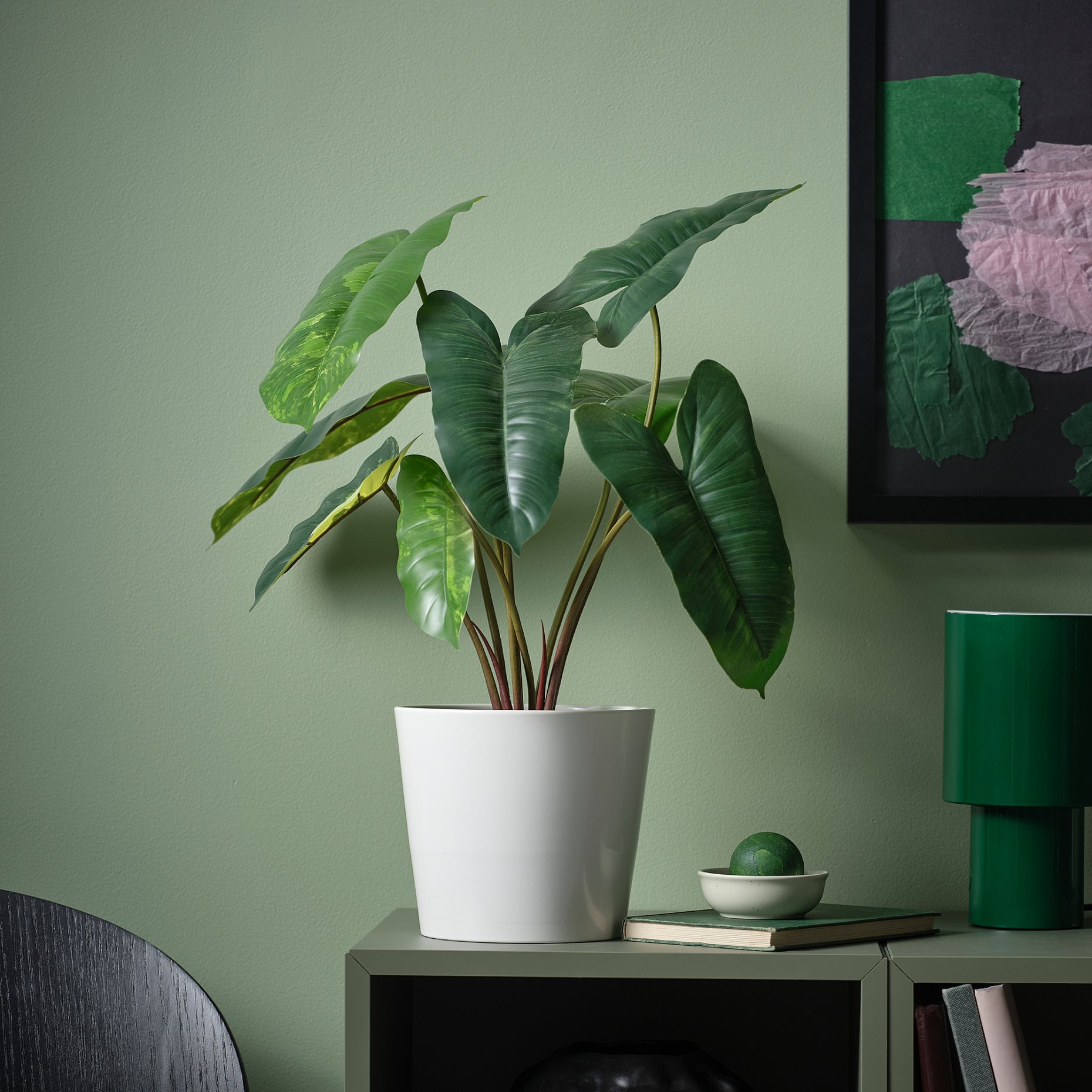 FEJKA, artificial potted plant in/outdoor/Philodendron, 15 cm, 906.008.56