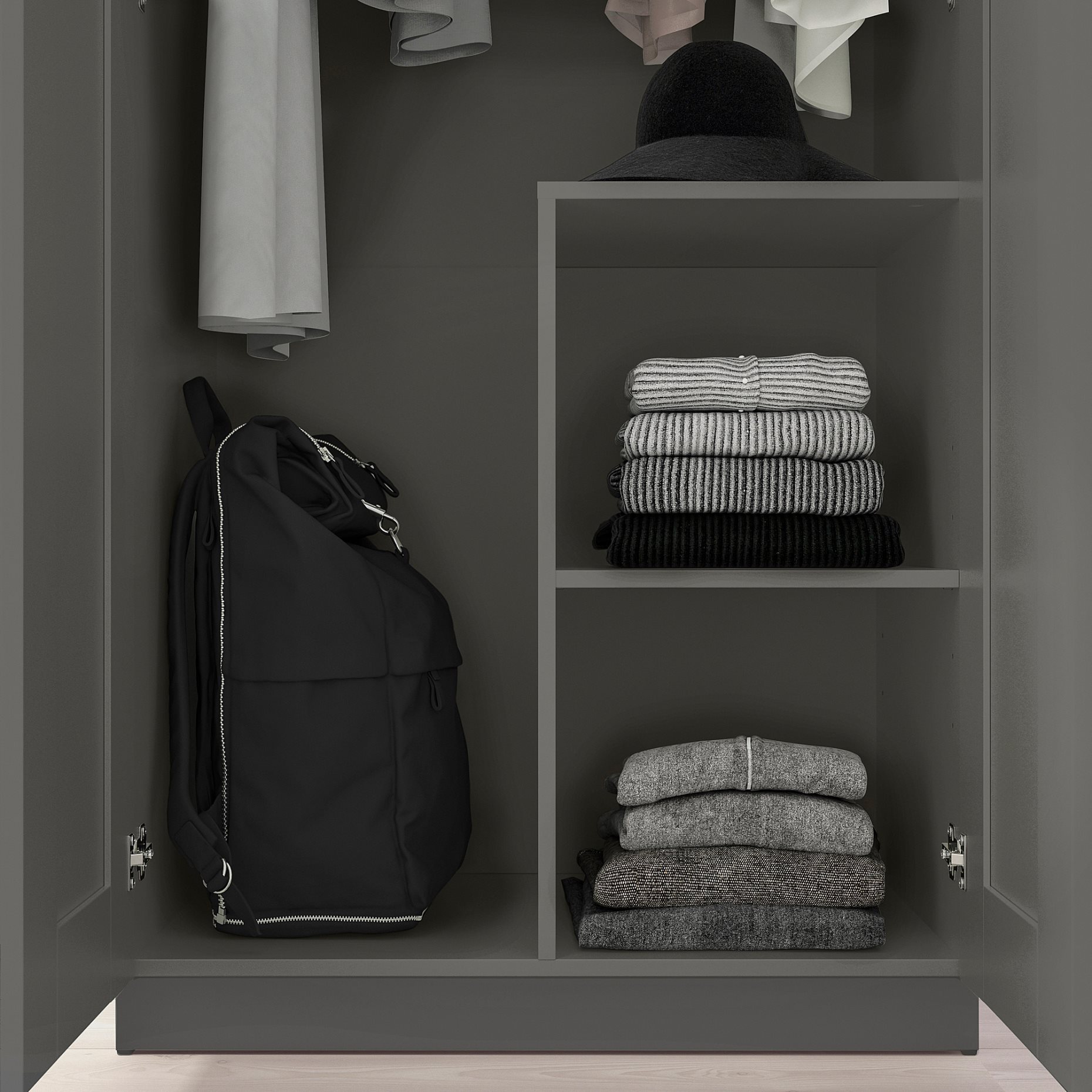 BRIMNES, wardrobe with 2 doors, 78x190 cm, 906.028.03