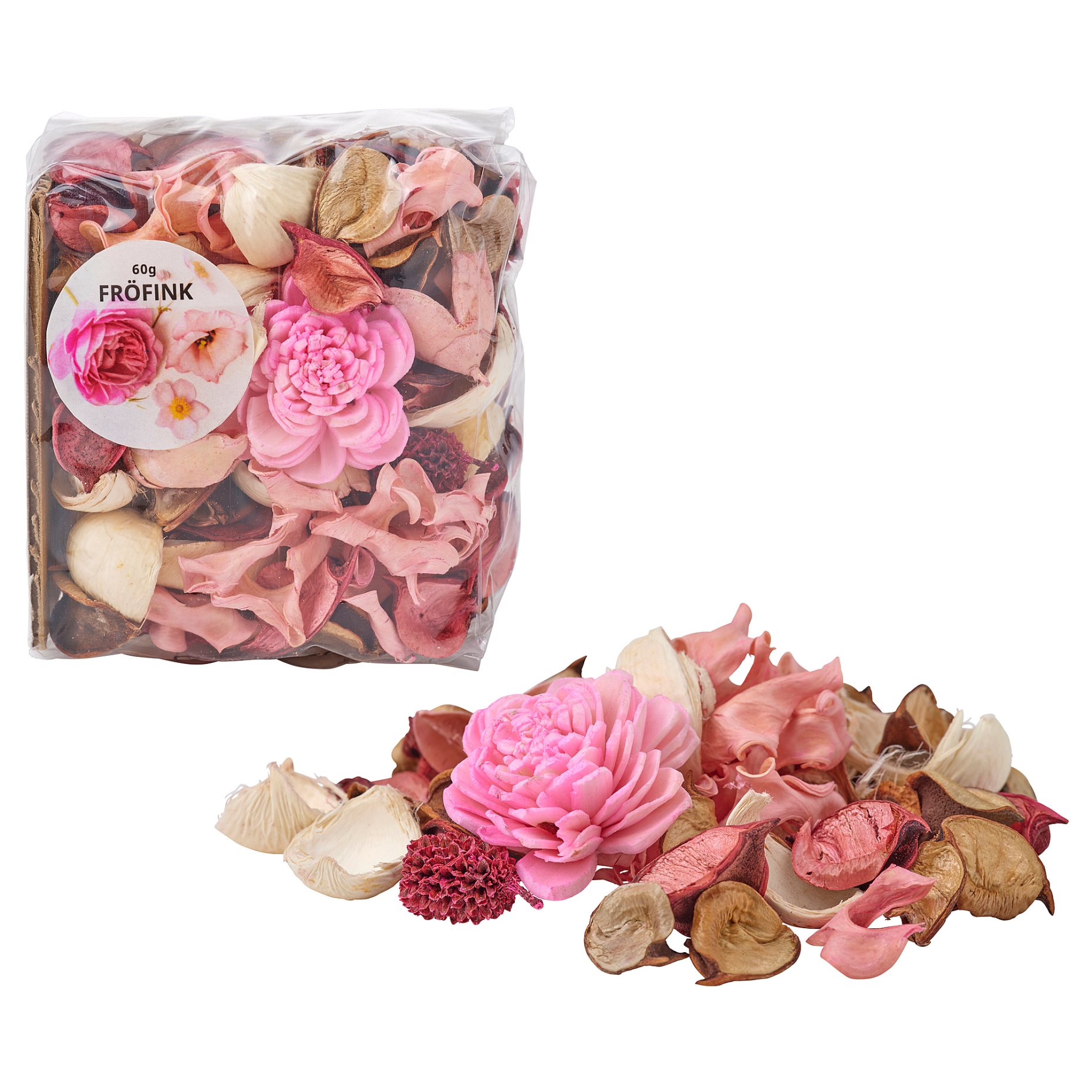 FRÖFINK, αρωματισμένο ποτπουρί/Ροζ άνθη, 60 g, 906.041.47