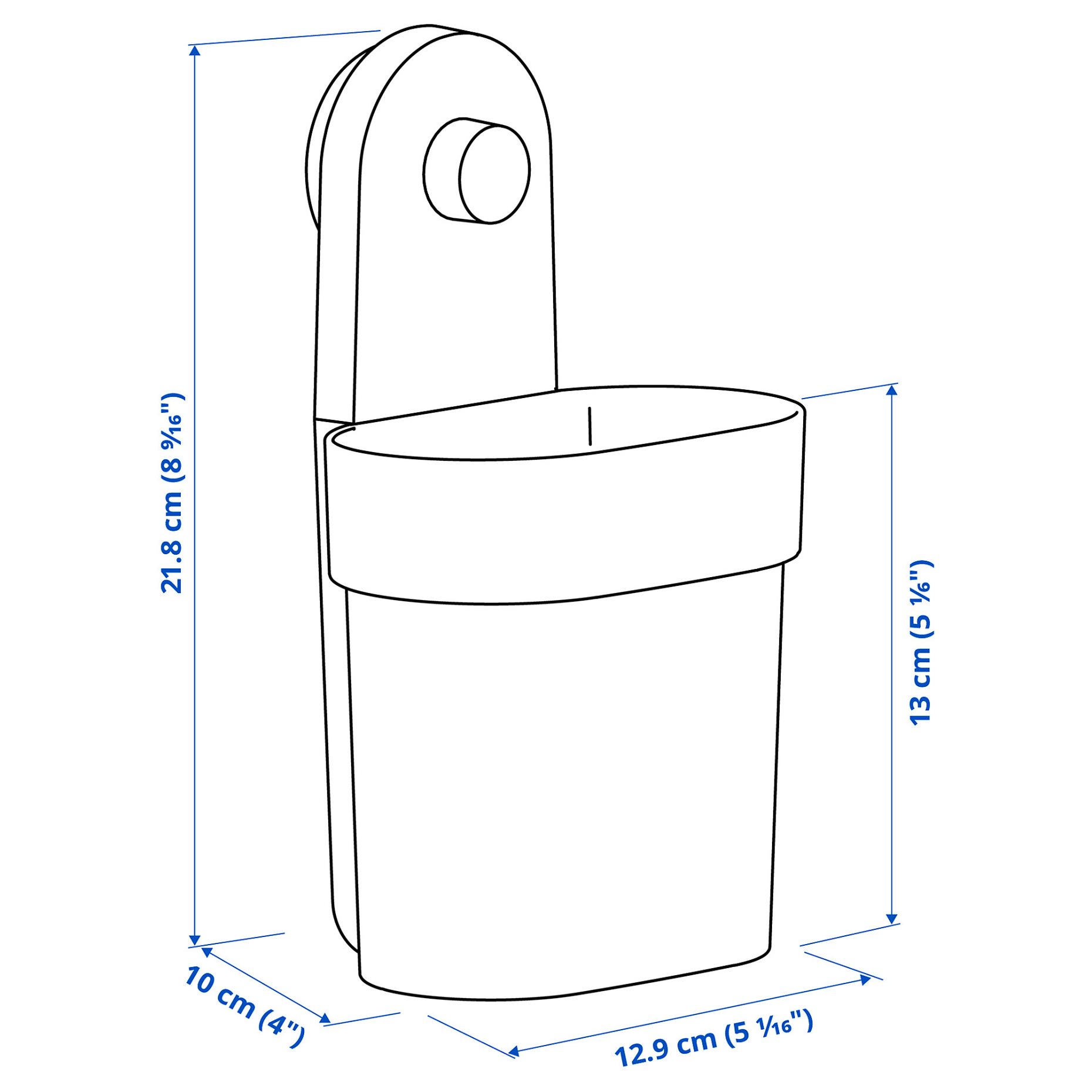 ÖBONÄS, container with suction cup, 906.060.90