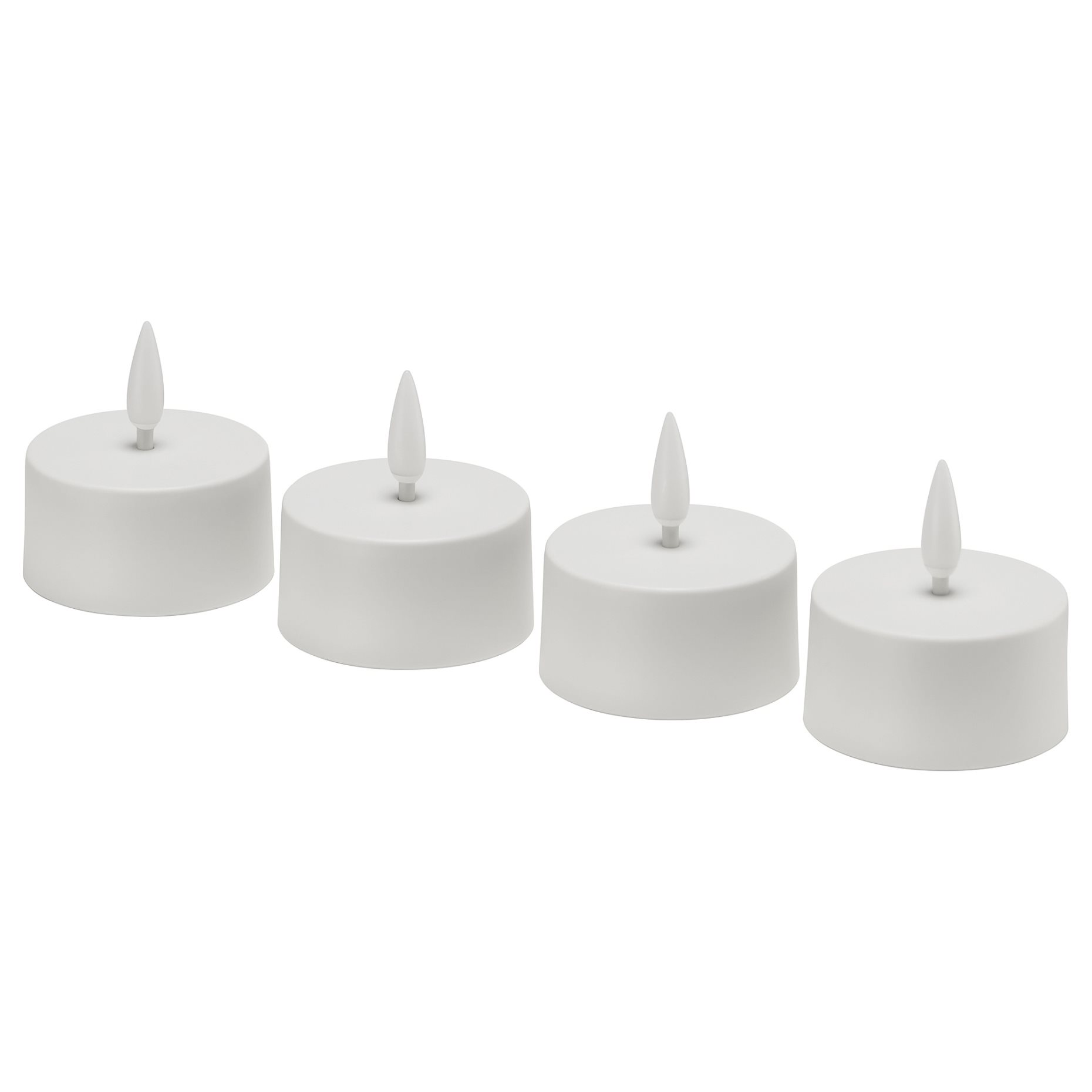 SKATGÅS, tealight with built in LED light source, 4 pack, 906.201.09