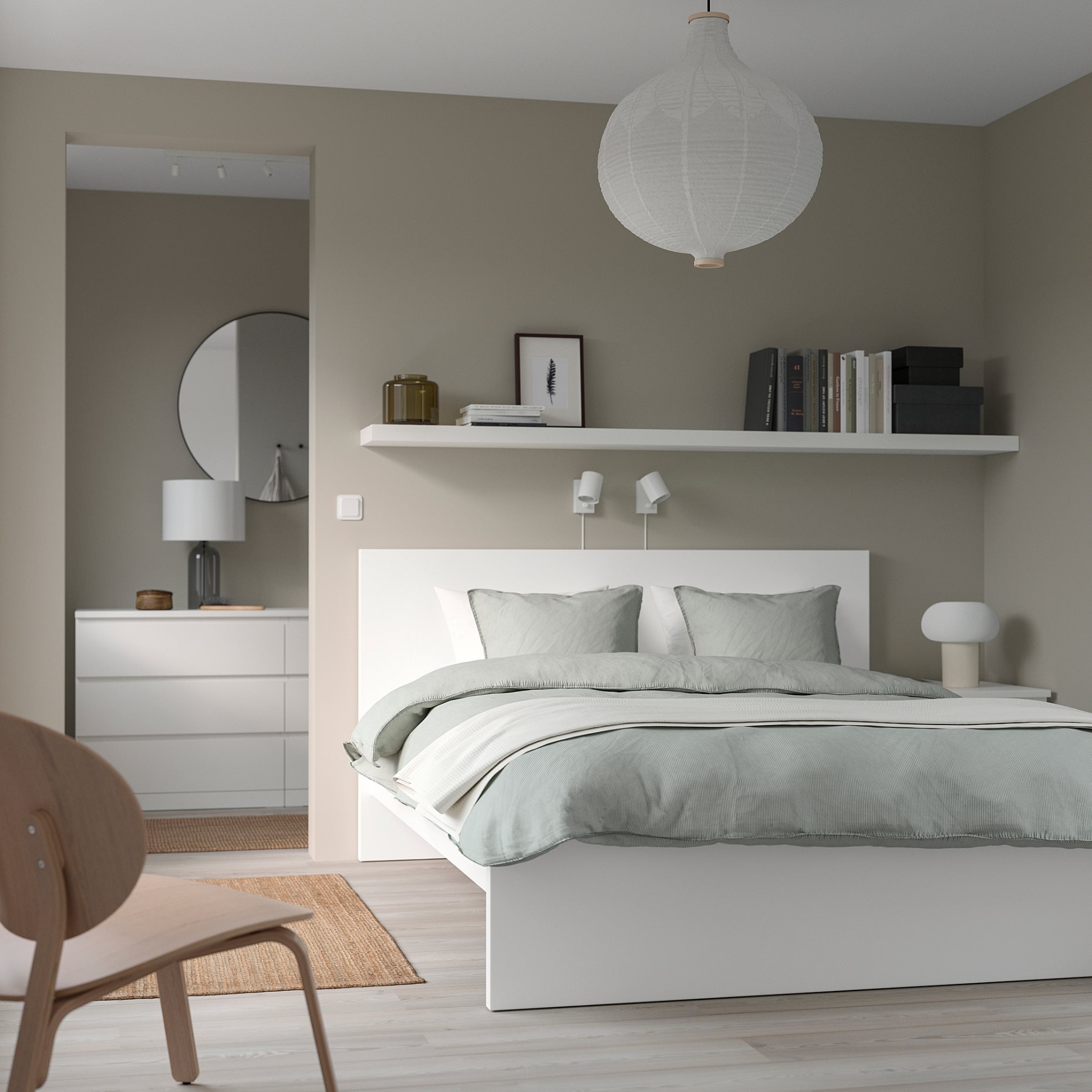 MALM, bed frame/high, 140X200 cm, 990.198.40