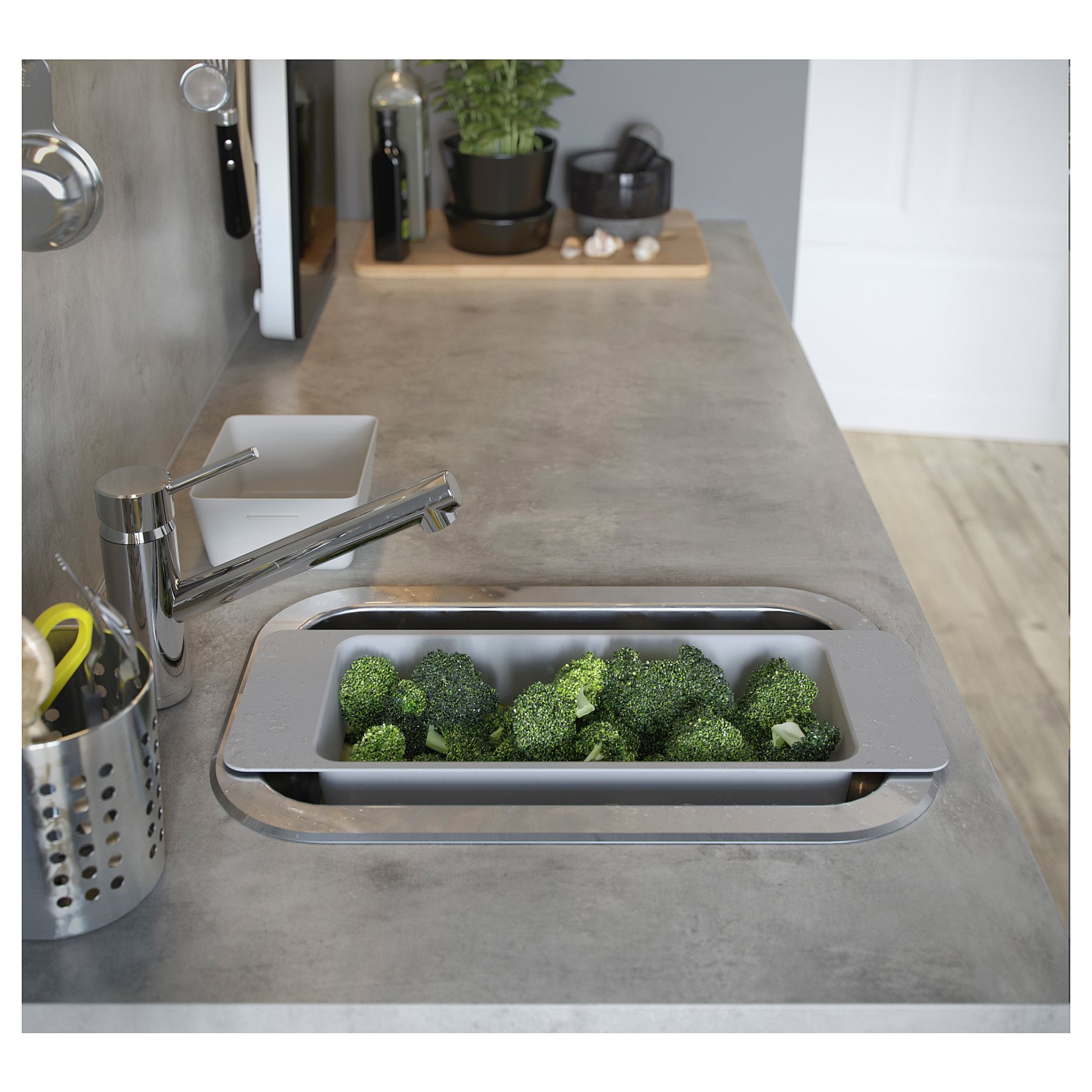 BOHOLMEN, inset sink 1 bowl, 47x30 cm, 991.575.01