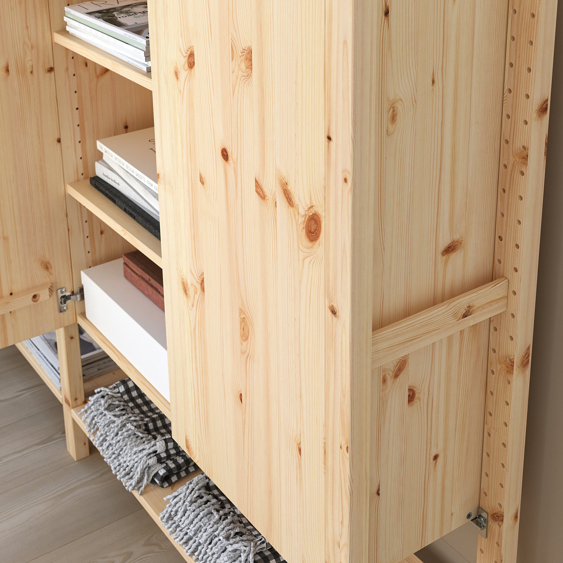 IVAR, 3 sections/shelves/cabinet, 992.483.80