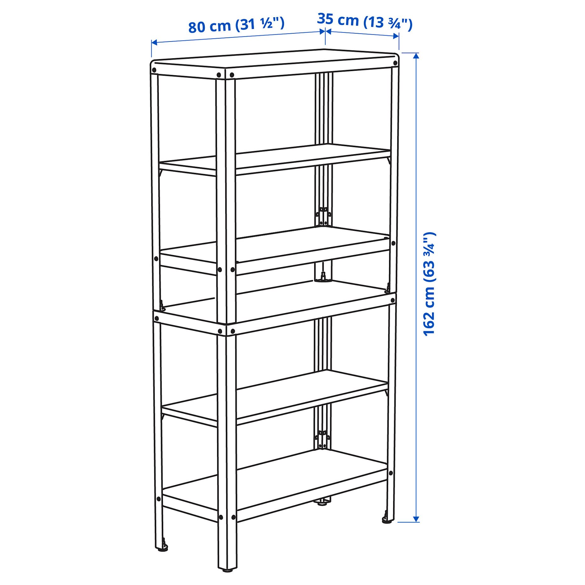 KOLBJÖRN, shelving unit in/outdoor, 992.916.46