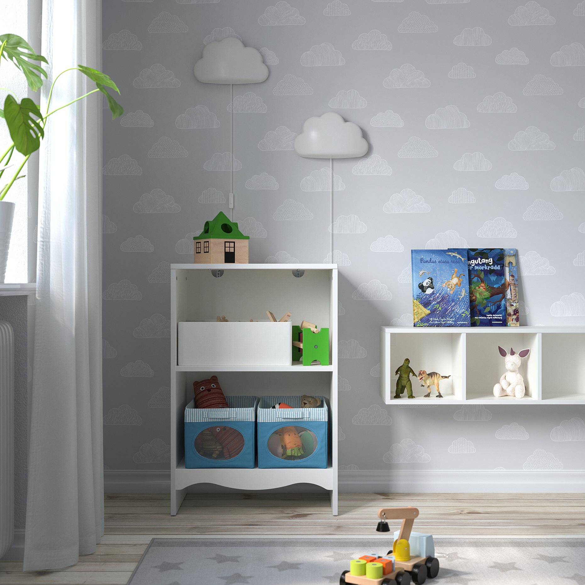 SMÅGÖRA, αλλαξιέρα/βιβλιοθήκη με 1 ραφιέρα, 993.236.14