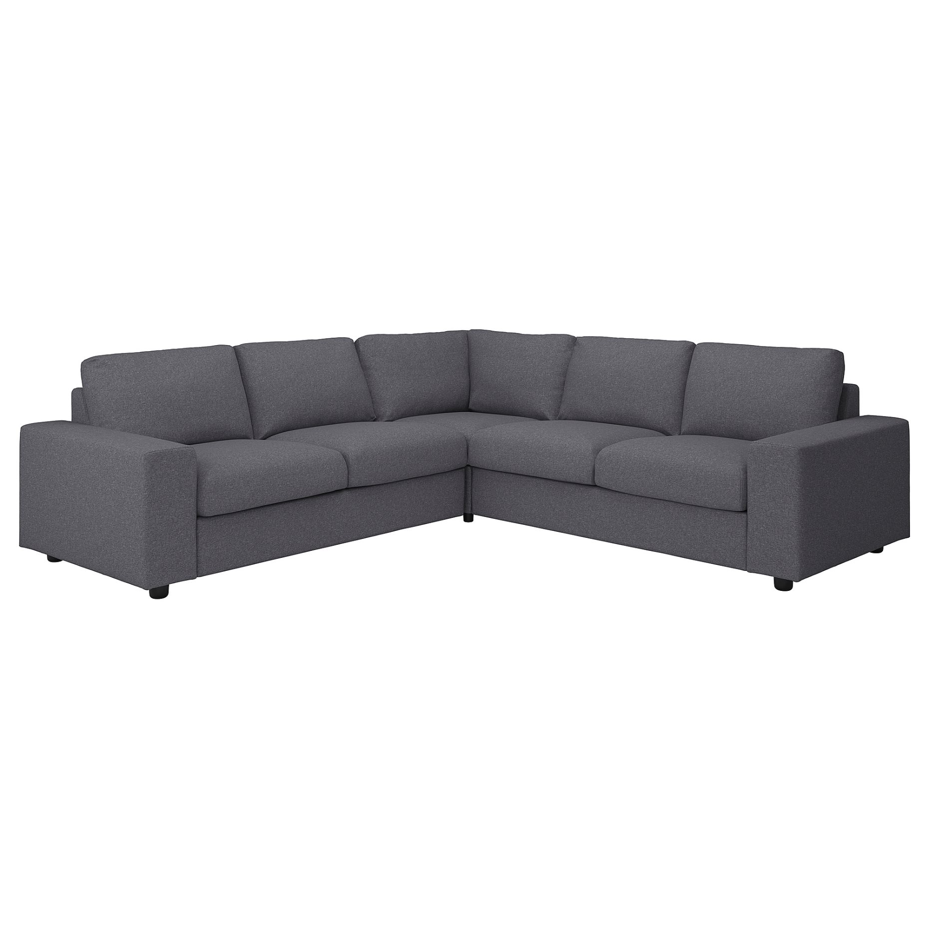 VIMLE, corner sofa, 4-seat with wide armrests, 994.017.96