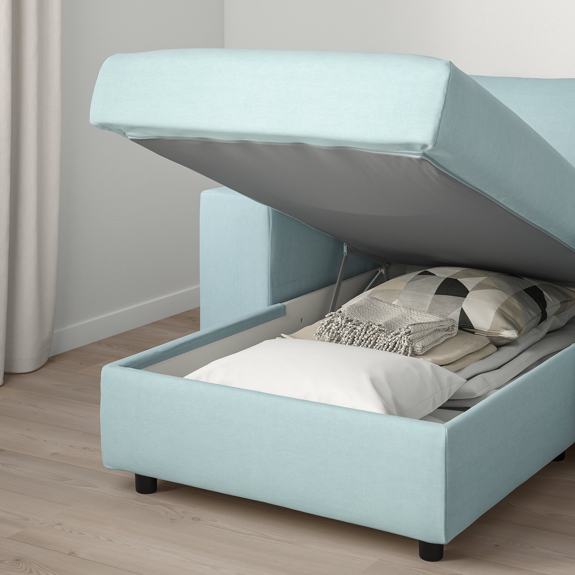 VIMLE, chaise longue with wide armrests, 994.091.51