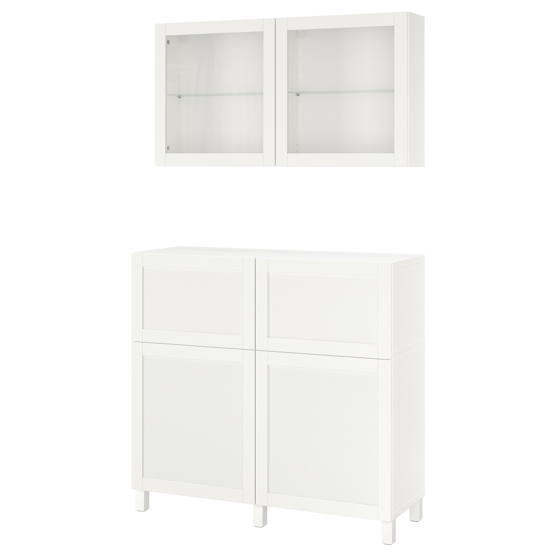 BESTÅ, storage combination with doors/drawers soft closing, 120x42x213 cm, 994.124.98