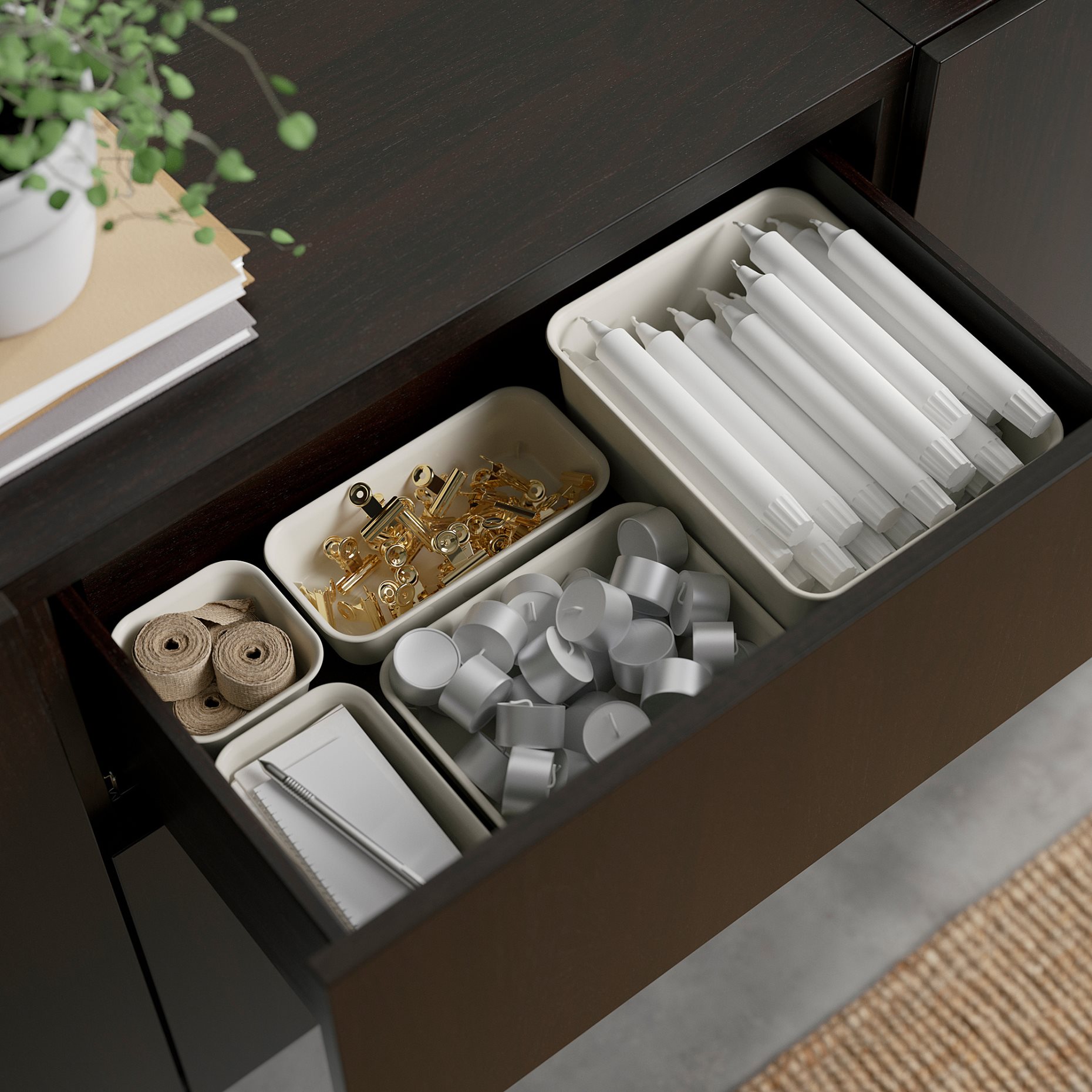 BESTÅ, storage combination with drawers push open, 180x42x74 cm, 994.126.72