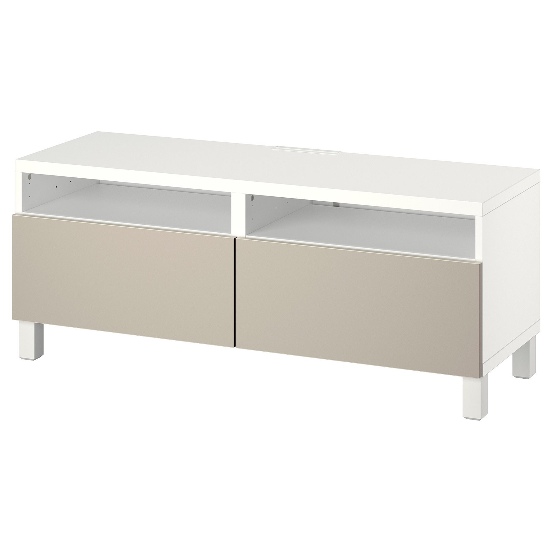 BESTÅ, TV bench with drawers soft closing, 120x42x48 cm, 994.358.62