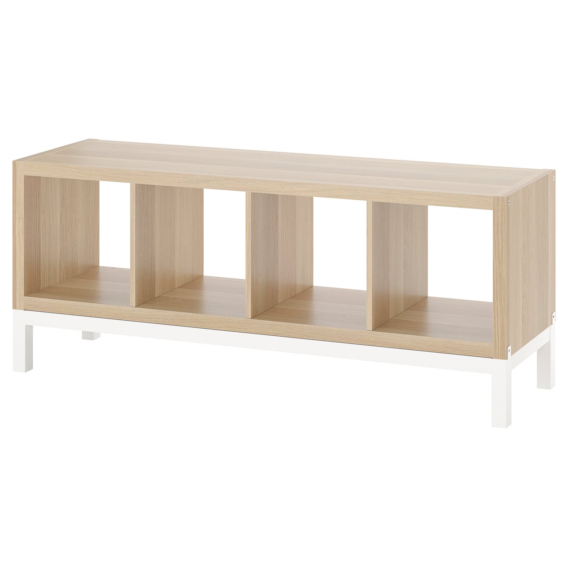 KALLAX, shelving unit with underframe, 147x59 cm, 994.426.74