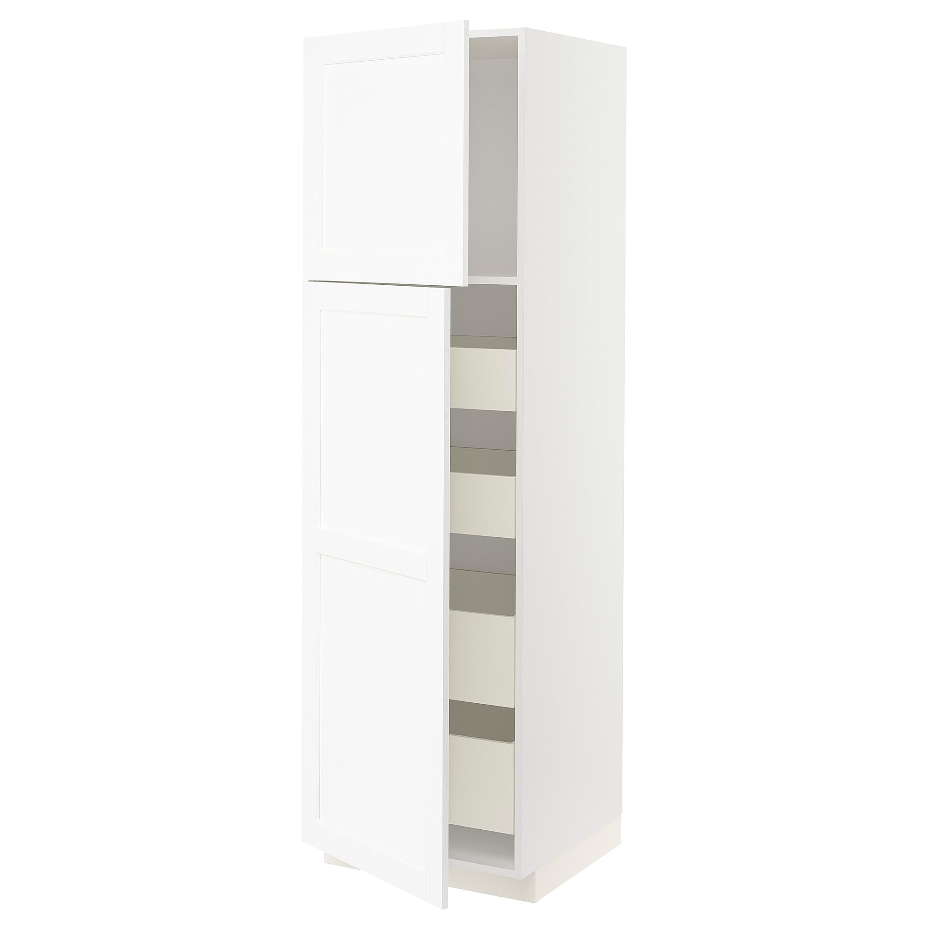 METOD, high cabinet with 2 doors/4 drawers, 60x60x200 cm, 994.733.35