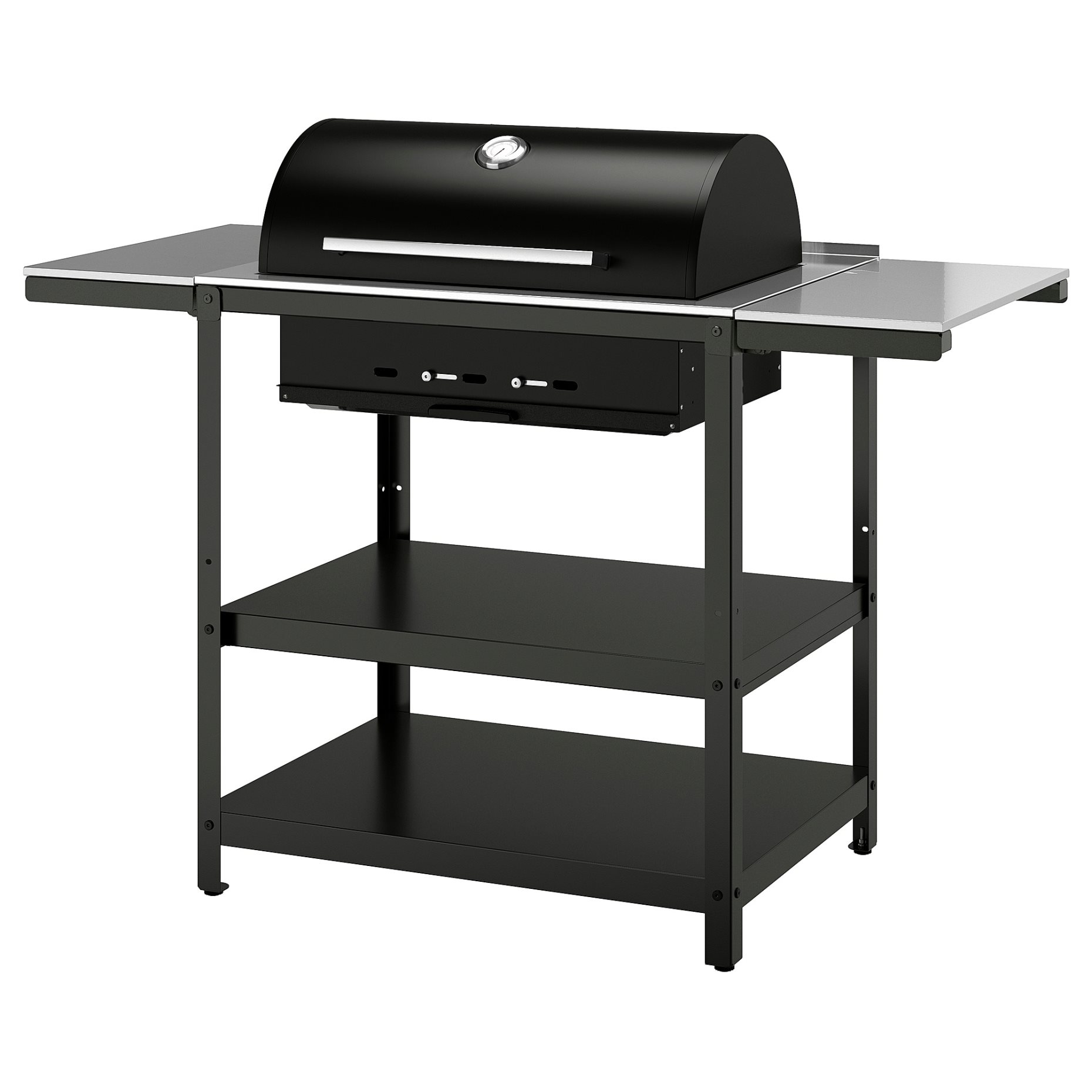 GRILLSKÄR, ψησταριά κάρβουνου με 2 βοηθητικά τραπέζια/εξωτερικού χώρου, 99/123/147x61 cm, 994.952.24