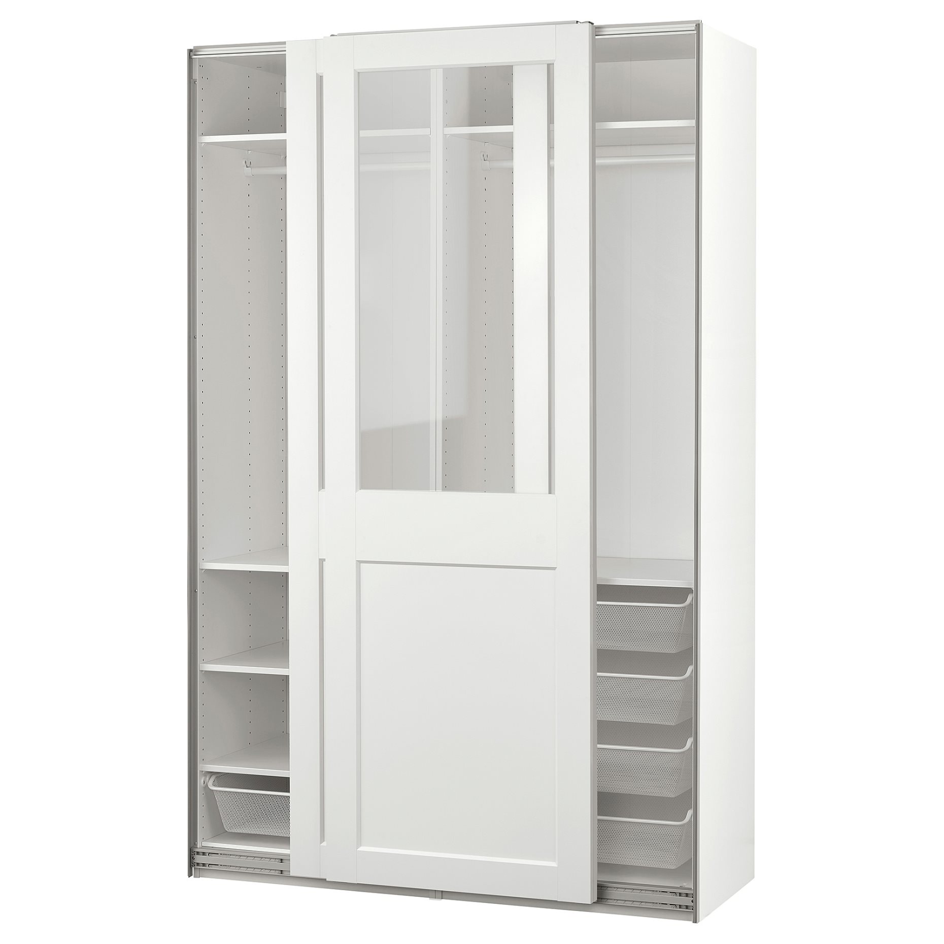 PAX/GRIMO, ντουλάπα με συρόμενες πόρτες, 150x66x236 cm, 995.028.80