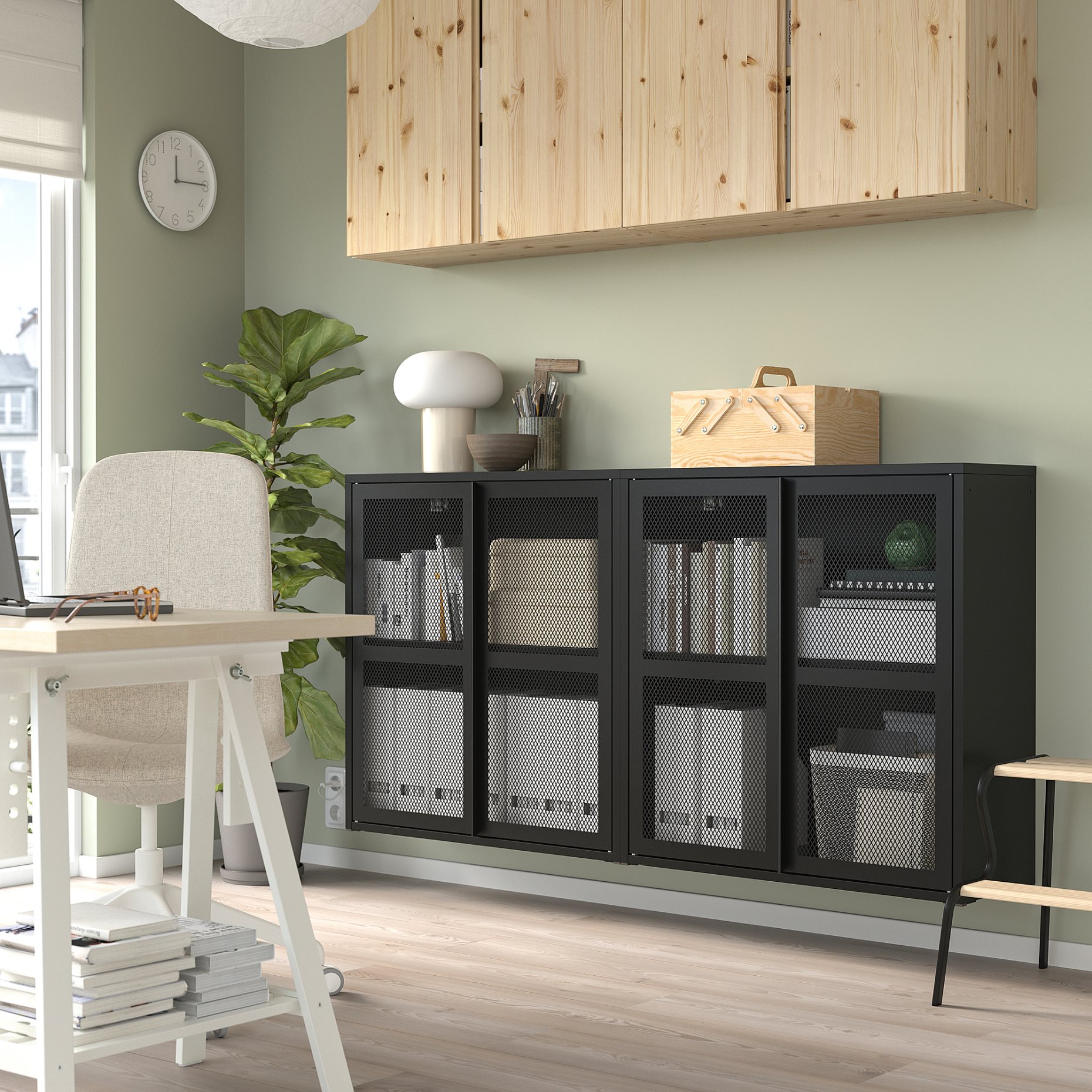 IVAR, cabinet with doors, 160x30x83 cm, 995.081.08