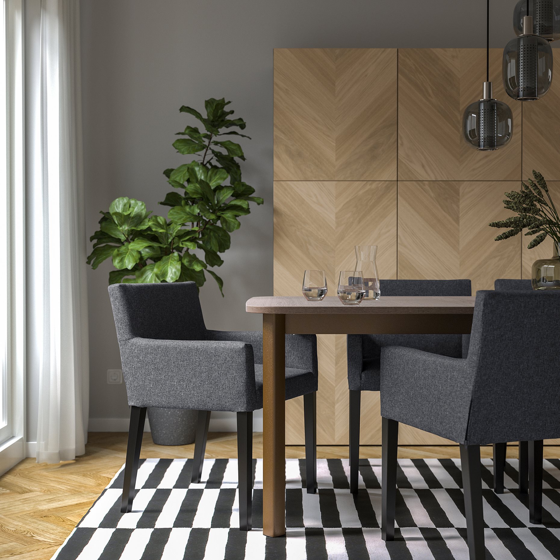 MÅRENÄS, chair with armrests, 995.143.88