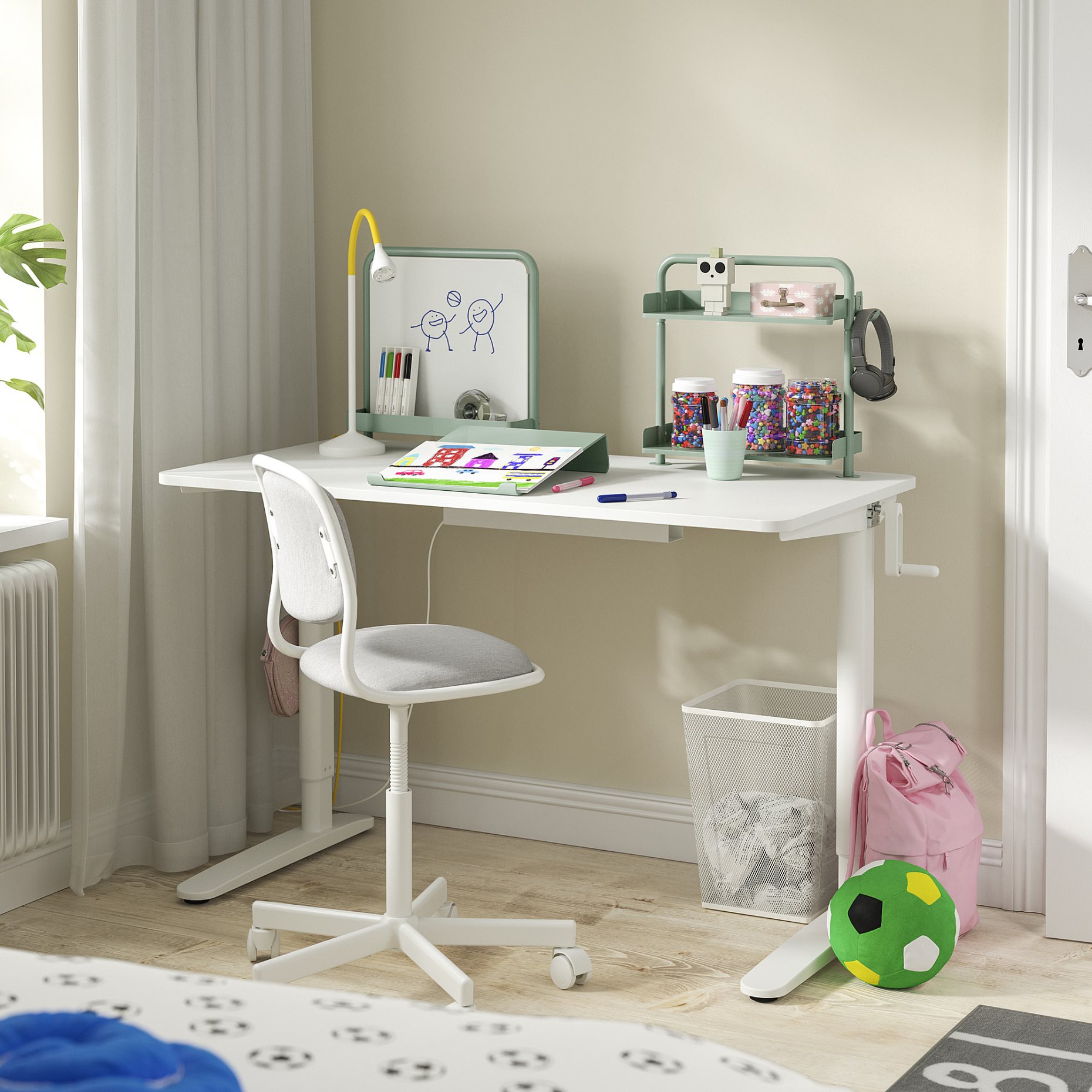 RELATERA, desk combination sit/stand, 117x60 cm, 995.557.60