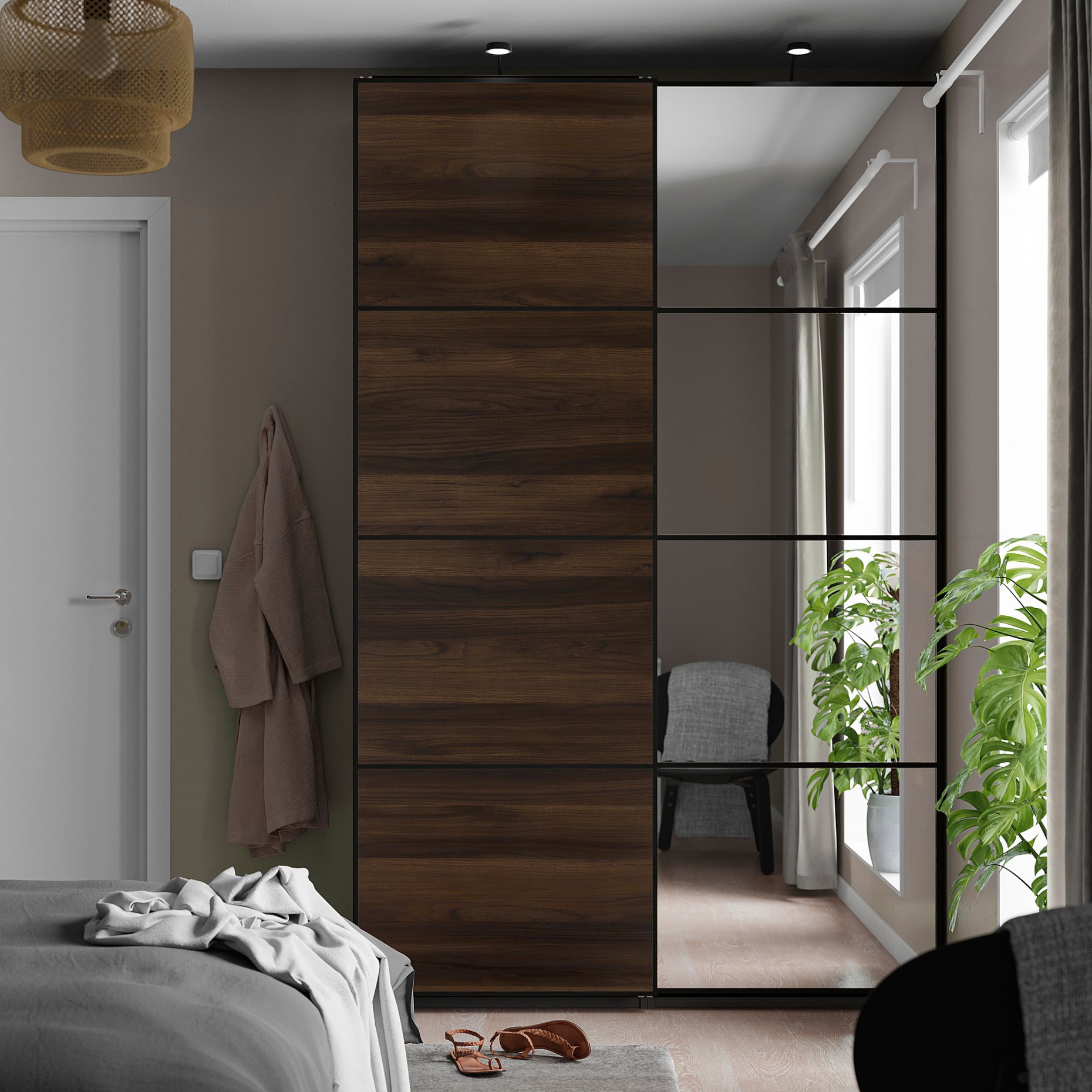 AULI/MEHAMN, pair of sliding doors, 150x236 cm, 996.157.83