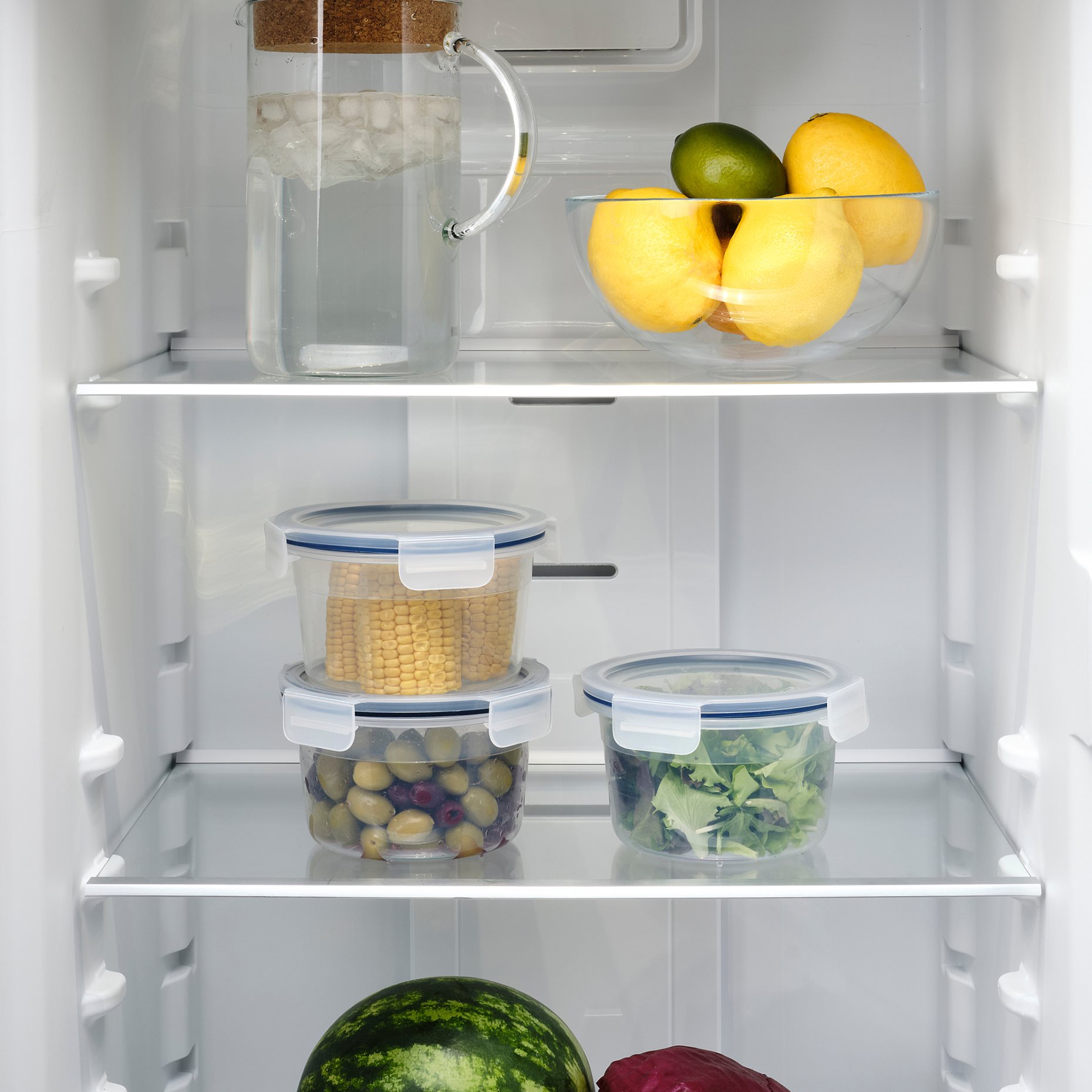 IKEA 365+, δοχείο αποθήκευσης τροφίμων στρογγυλό/πλαστικό, 750 ml, 003.591.45