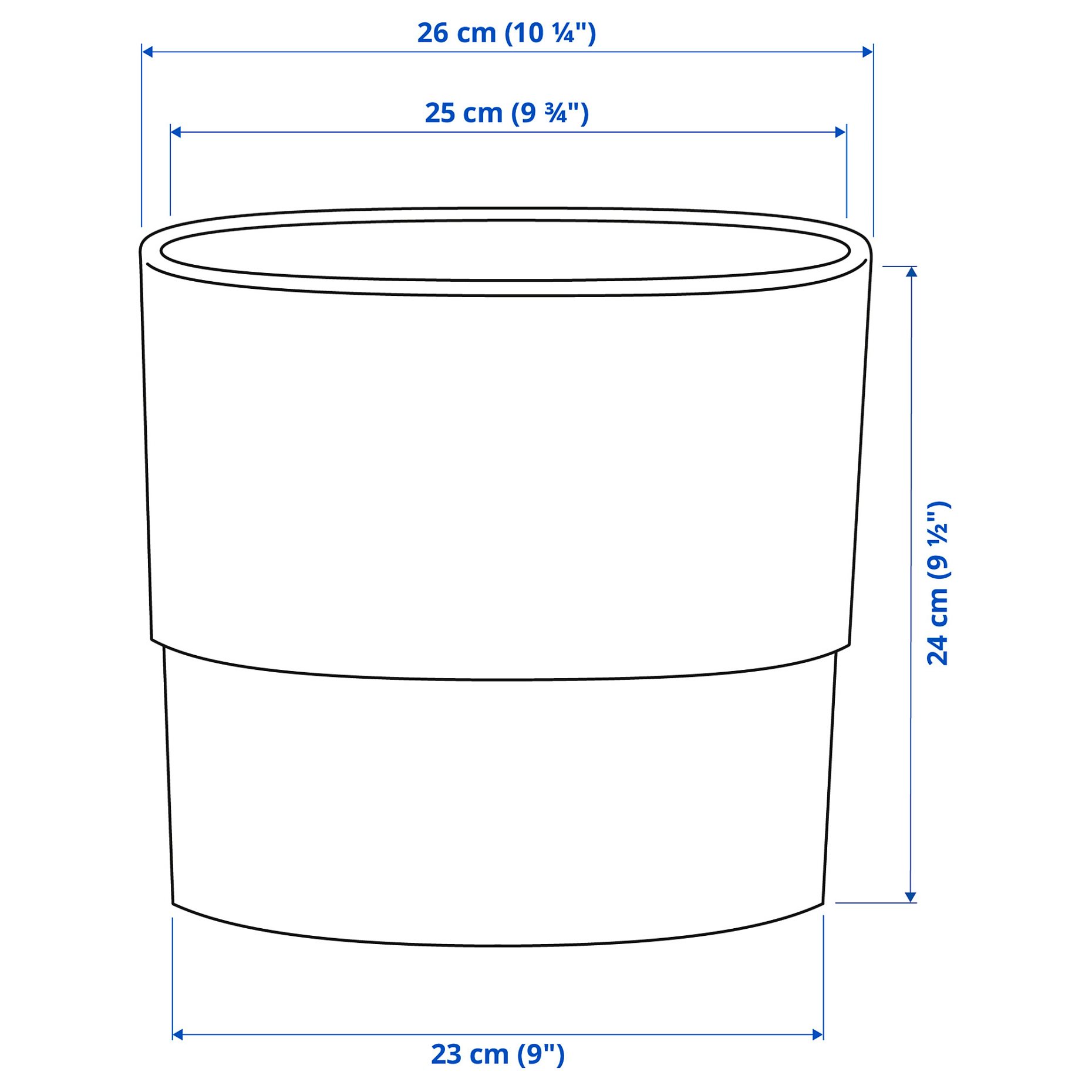 NYPON, plant pot, in/outdoor, 003.956.24