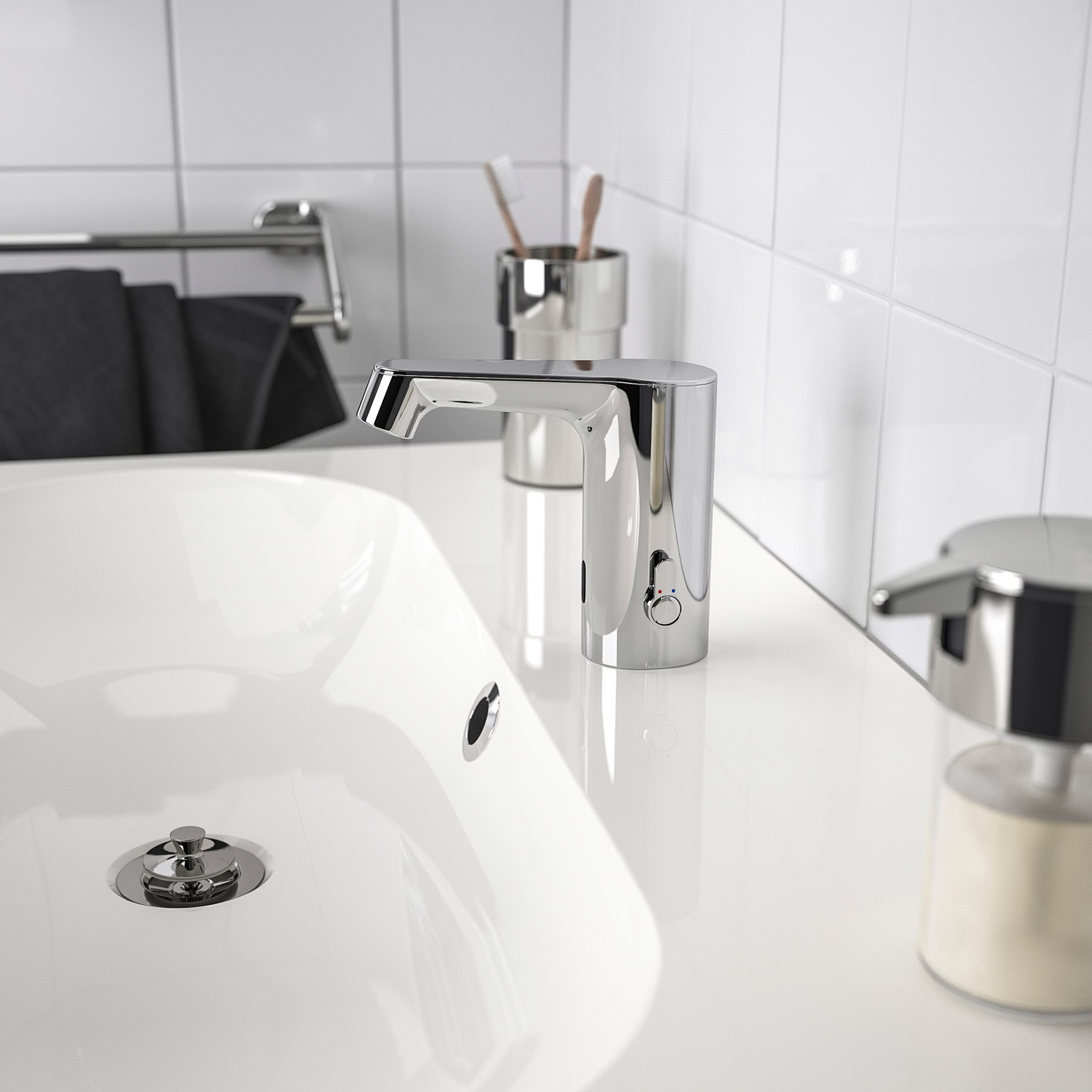 BROGRUND, wash-basin mixer tap with sensor, 004.233.54