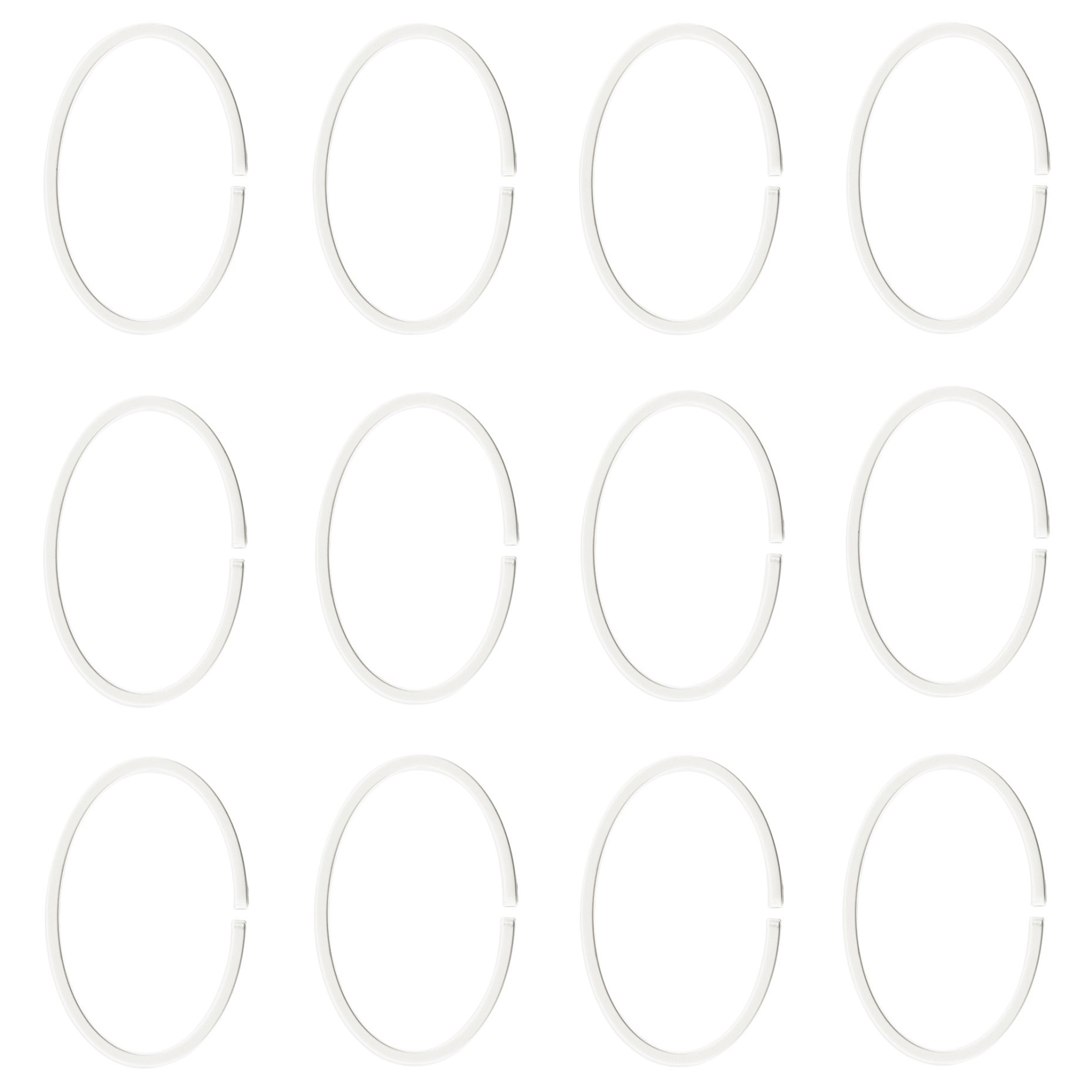 HASSJÖN, κρίκοι κουρτίνας μπάνιου, 12 τεμ., 004.660.08