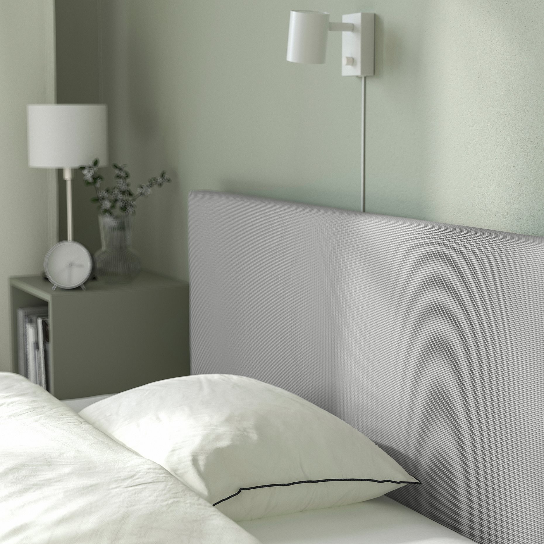 GLADSTAD, upholstered bed frame, 120x200 cm, 004.904.47