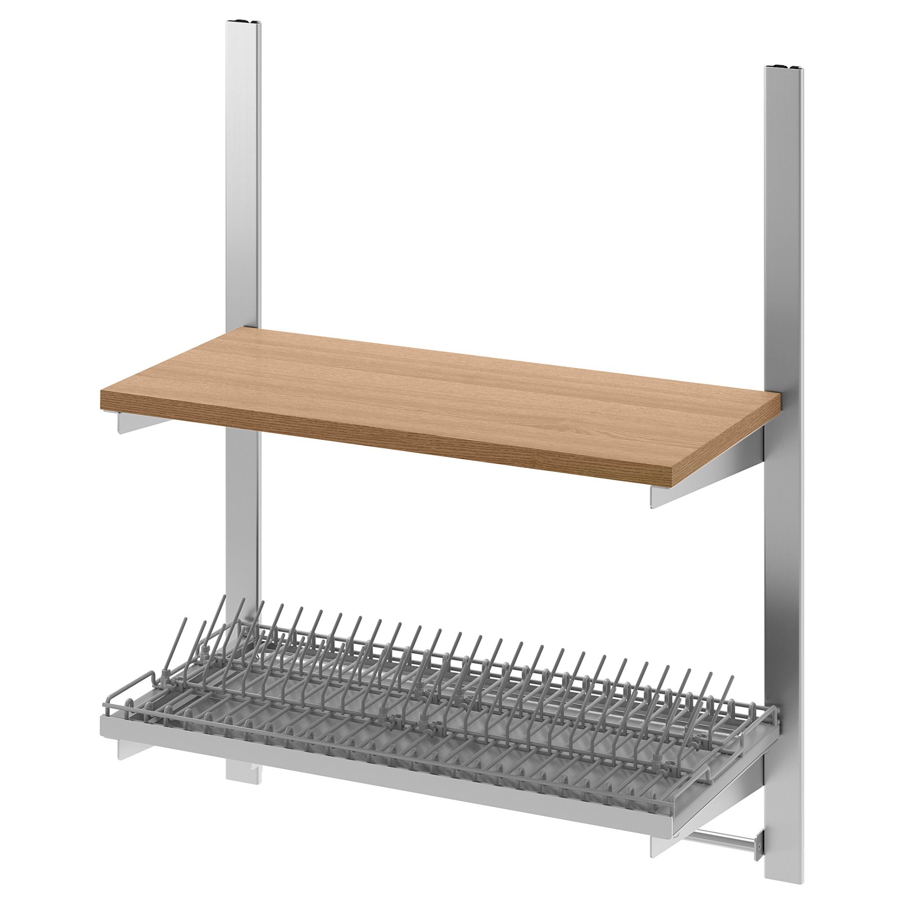 KUNGSFORS, suspension rail with shelf/rail/dish drainer, 092.543.23