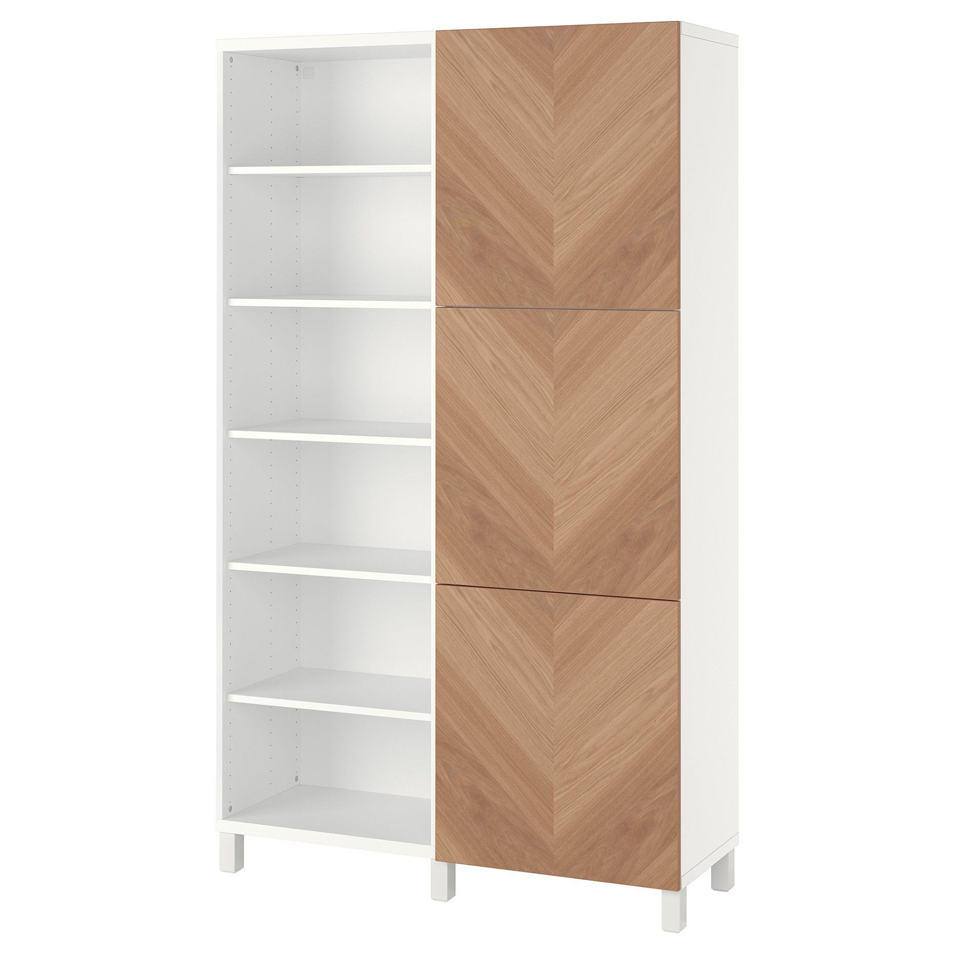 BESTÅ, storage combination with doors, 120x42x202 cm, 094.217.08