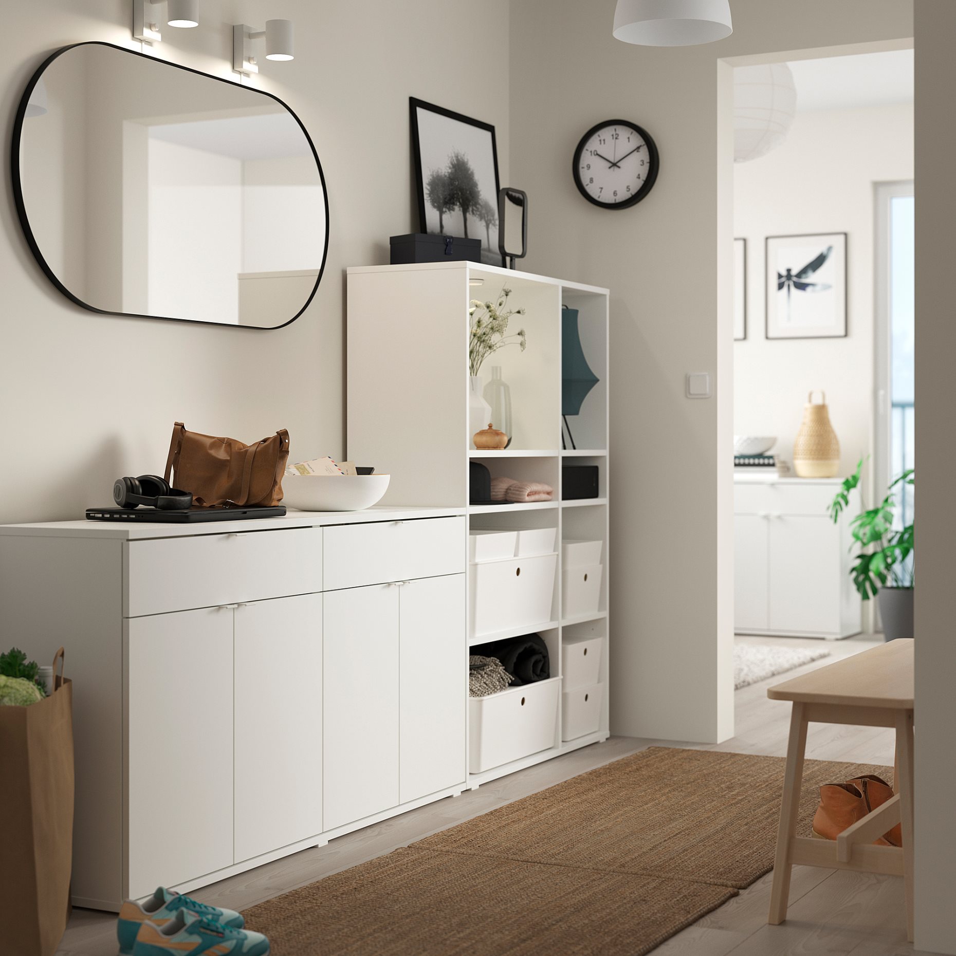 VIHALS, storage combination, 235x37x140 cm, 094.406.17