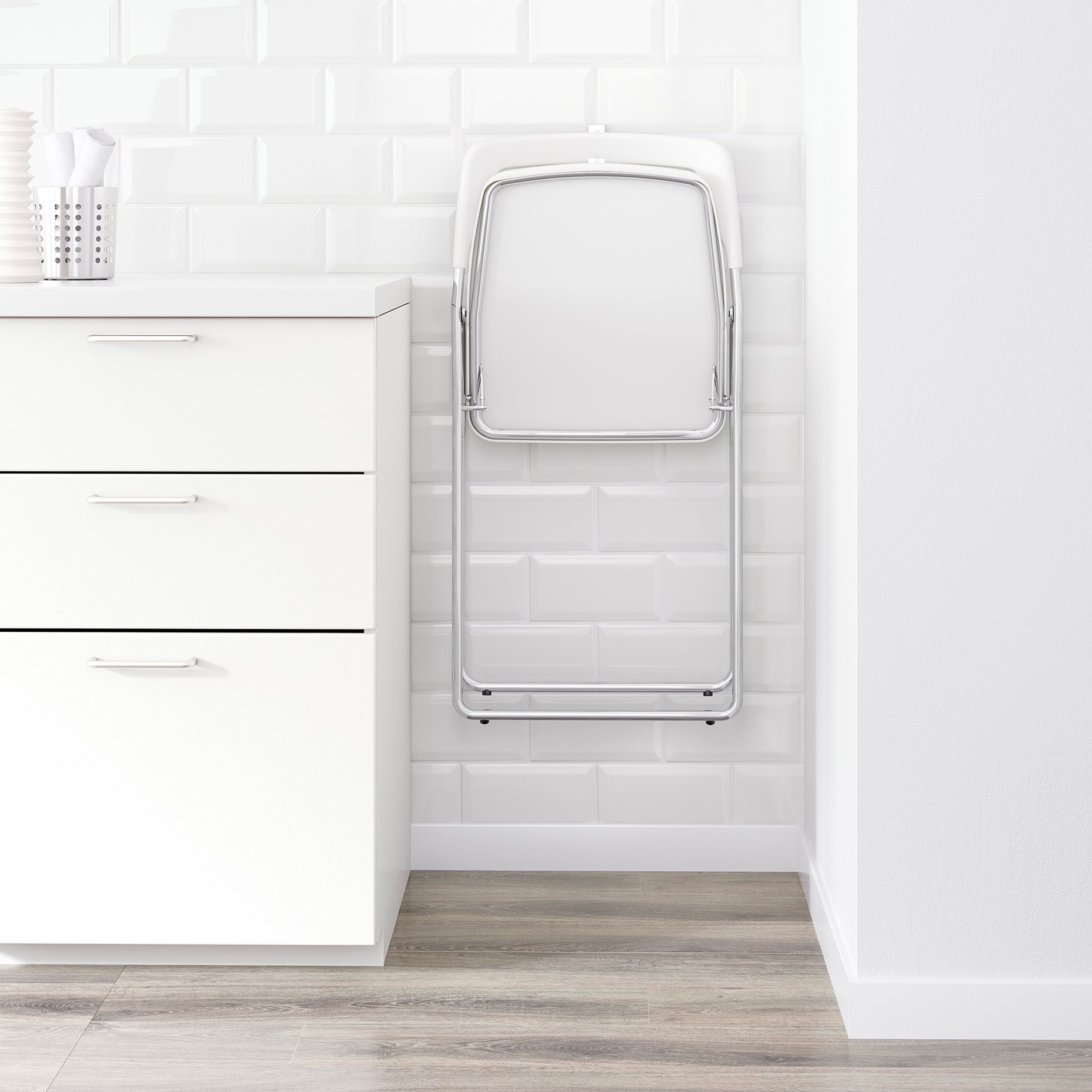 NISSE, folding chair/high-gloss, 101.150.67