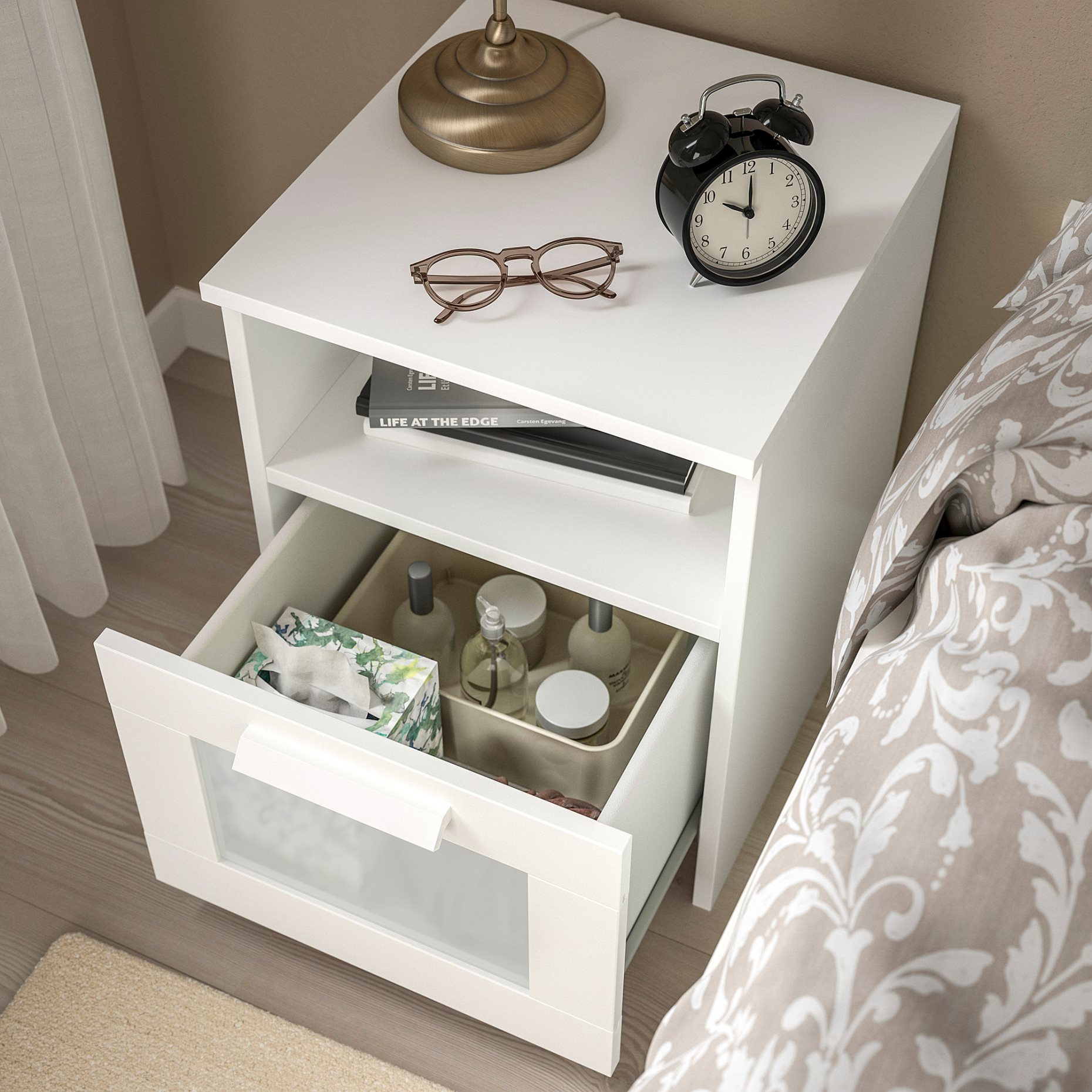 BRIMNES, bedside table, 102.349.42
