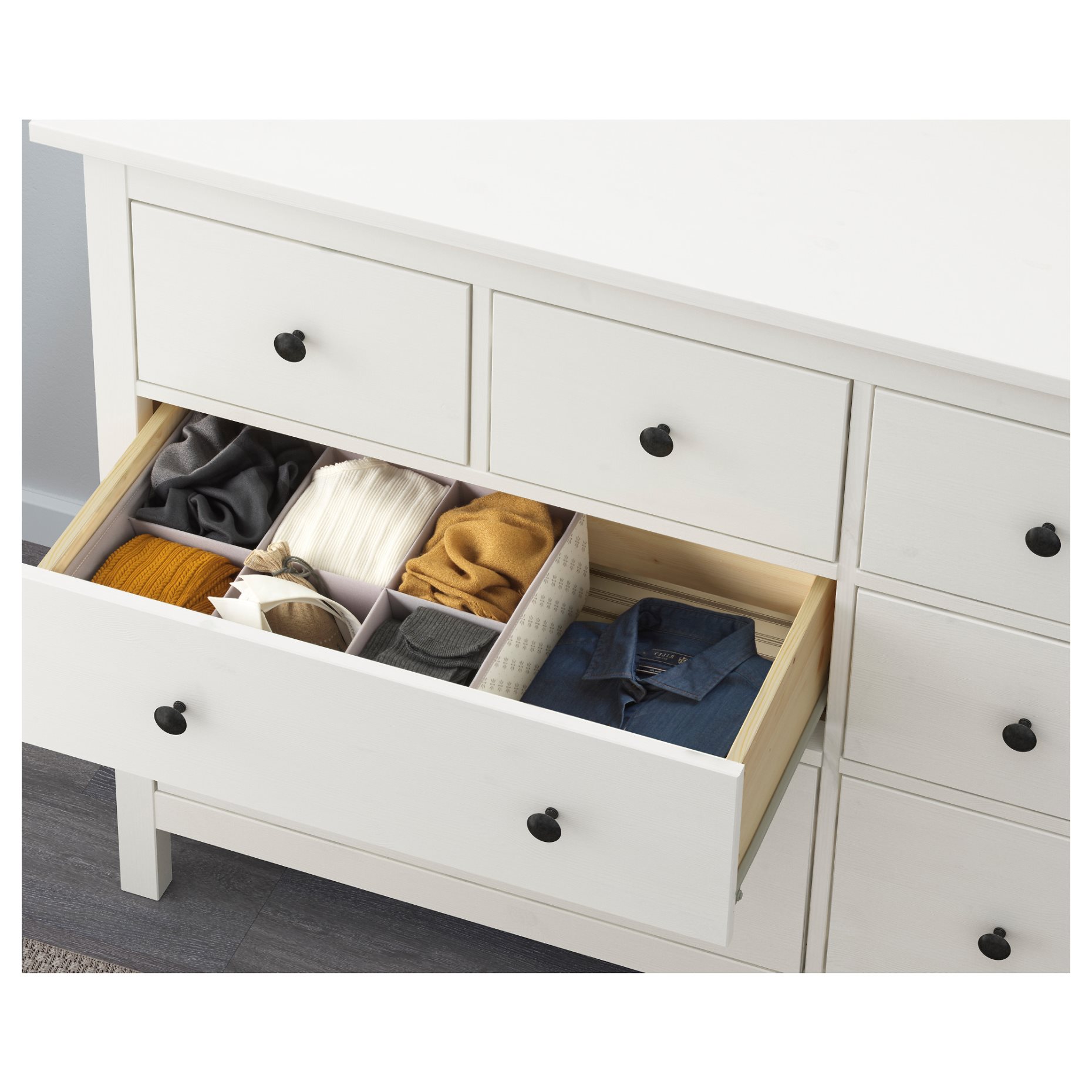 HEMNES, Συρταριέρα με 8 συρτάρια, 102.392.80