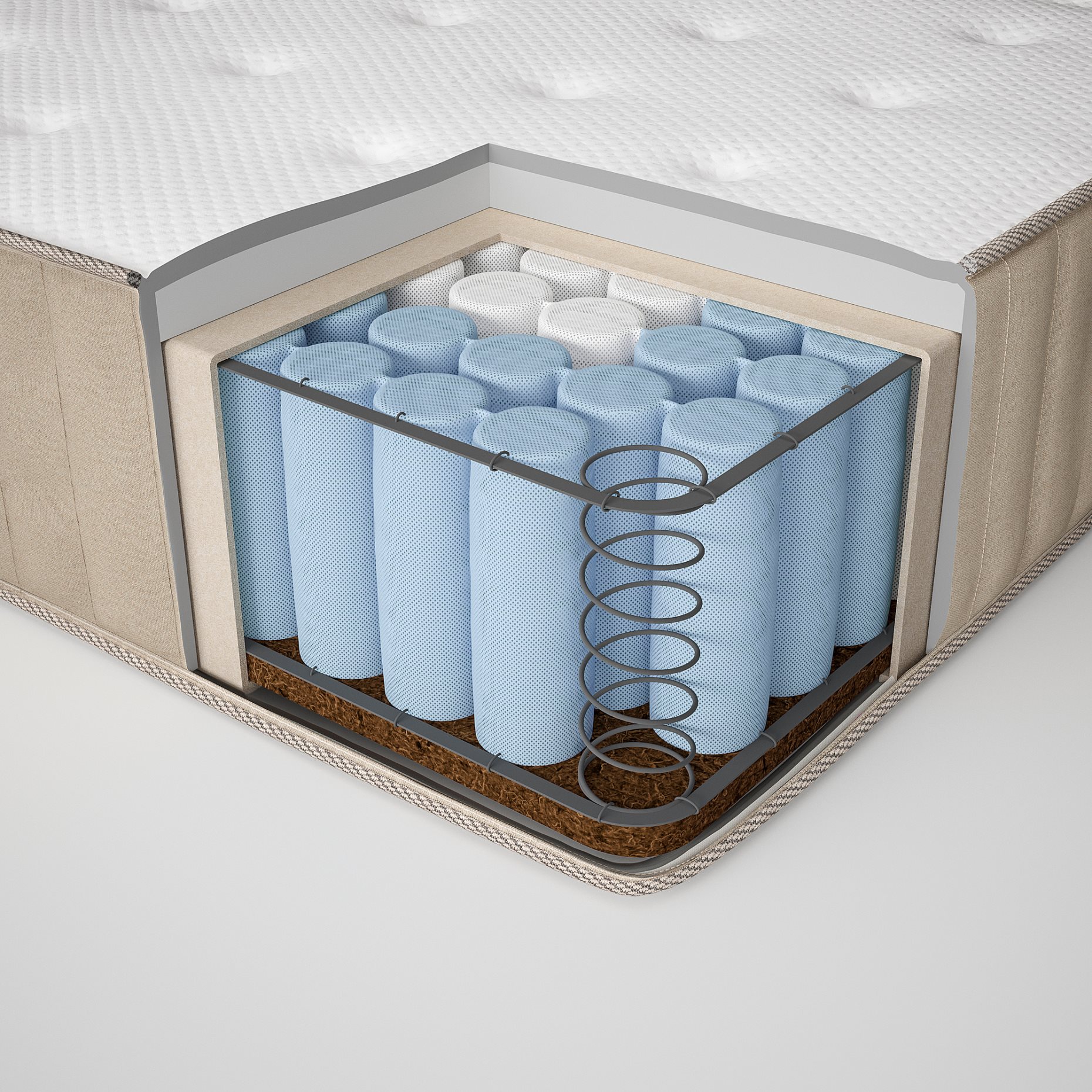 VATNESTRÖM, pocket sprung mattress, firm 140x200 cm, 104.763.99