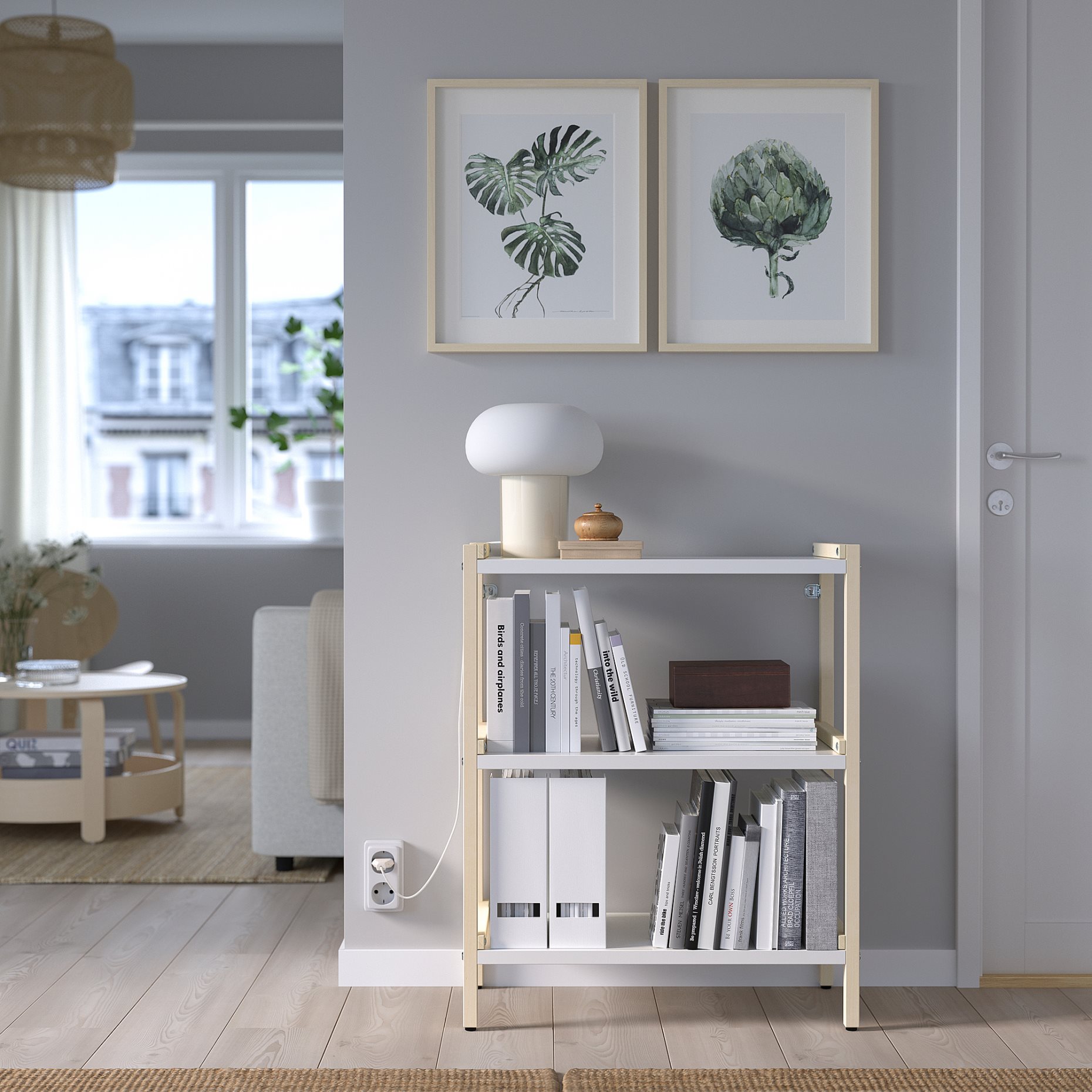 EKENABBEN, open shelving unit/ aspen, 70x34x86 cm, 104.878.16