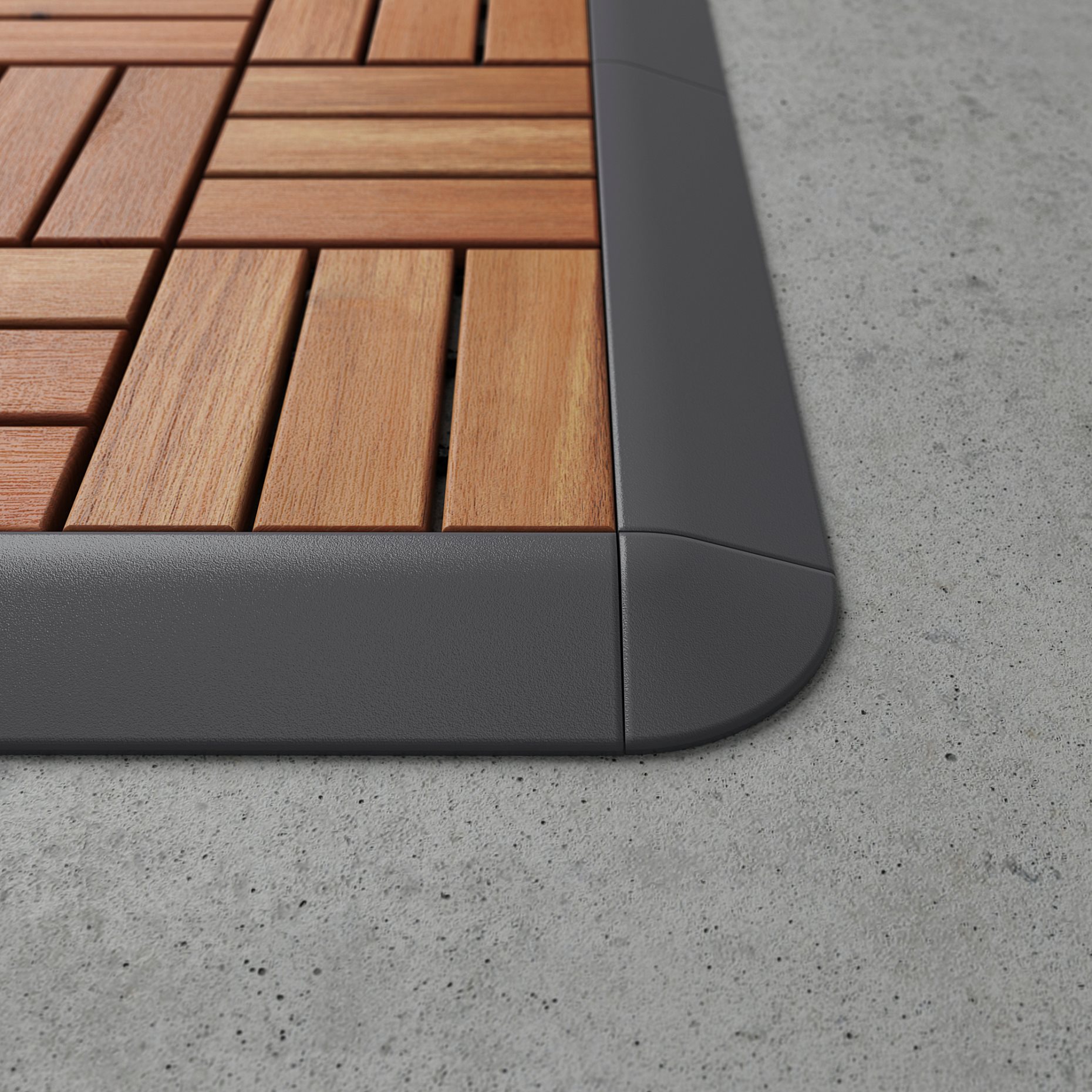 RUNNEN, corner strip outdoor floor decking, 2 pack, 104.941.38
