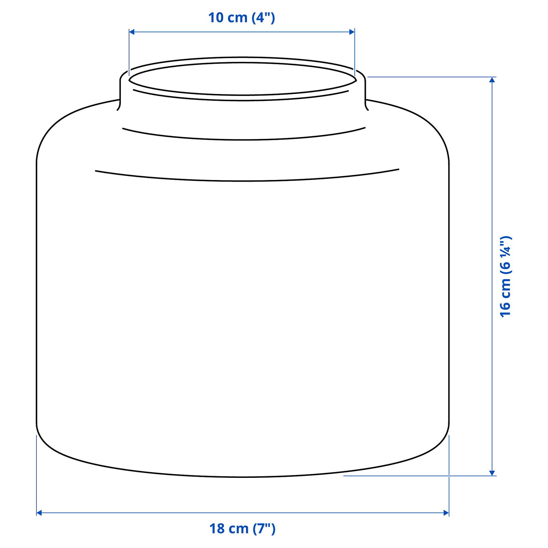 KONSTFULL, vase, 16 cm, 105.119.63