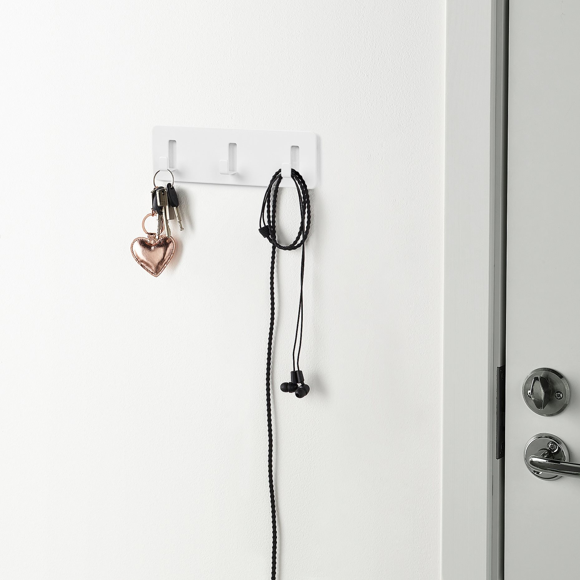 GALTBOX, rack with 3 hooks/self-adhesive, 16 cm, 105.637.11