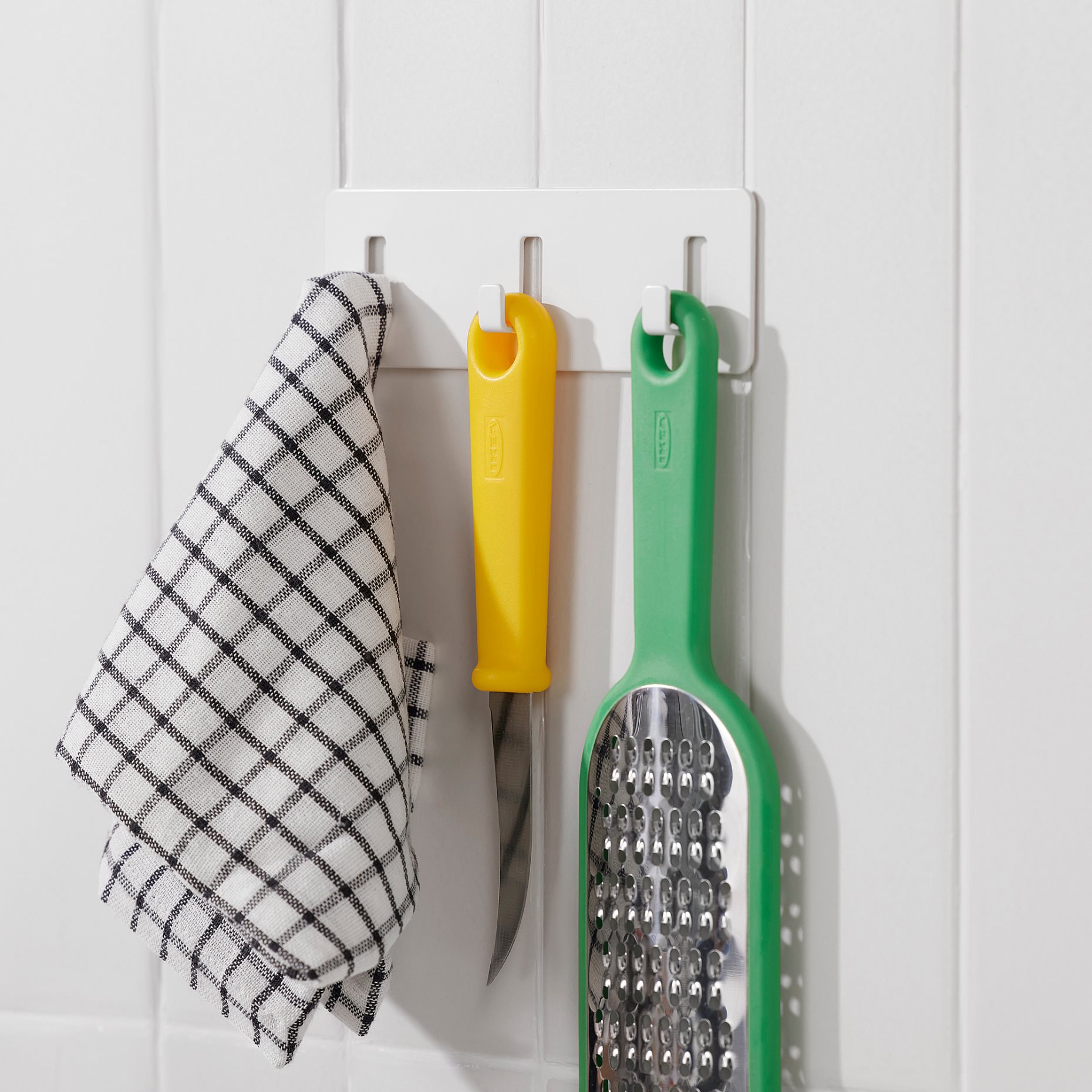 GALTBOX, rack with 3 hooks/self-adhesive, 16 cm, 105.637.11