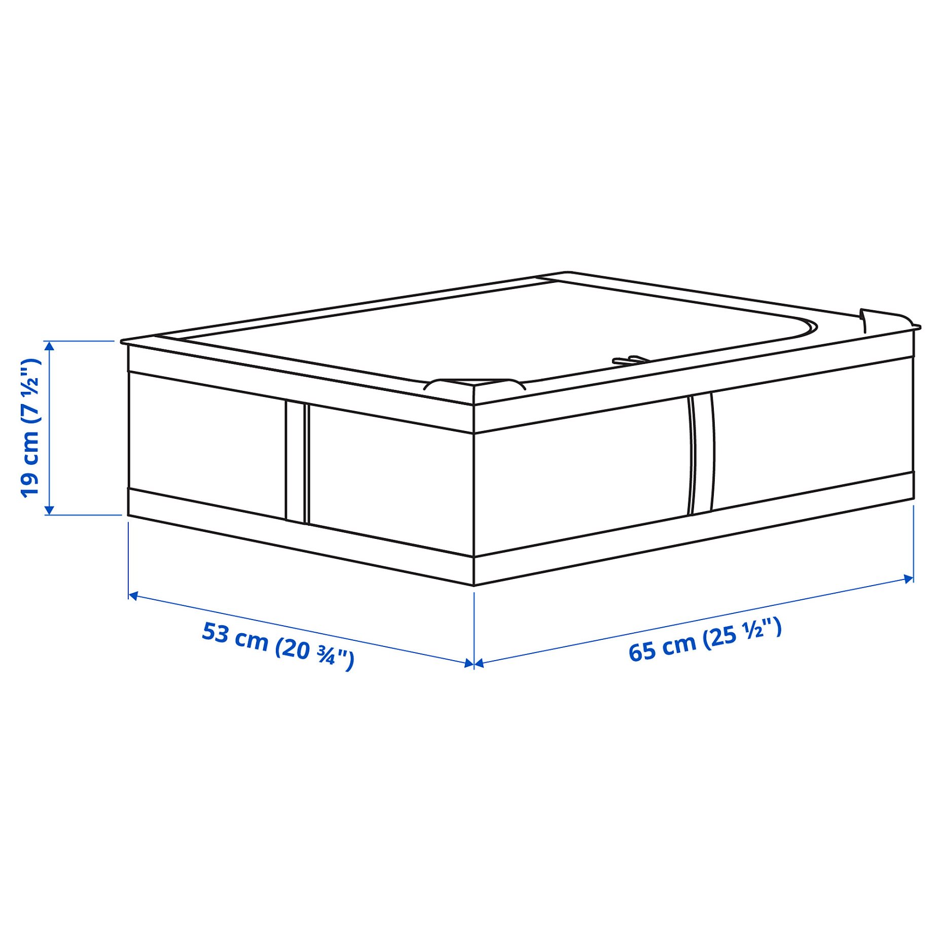 SKUBB, storage case, 65x53x19 cm, 105.910.59