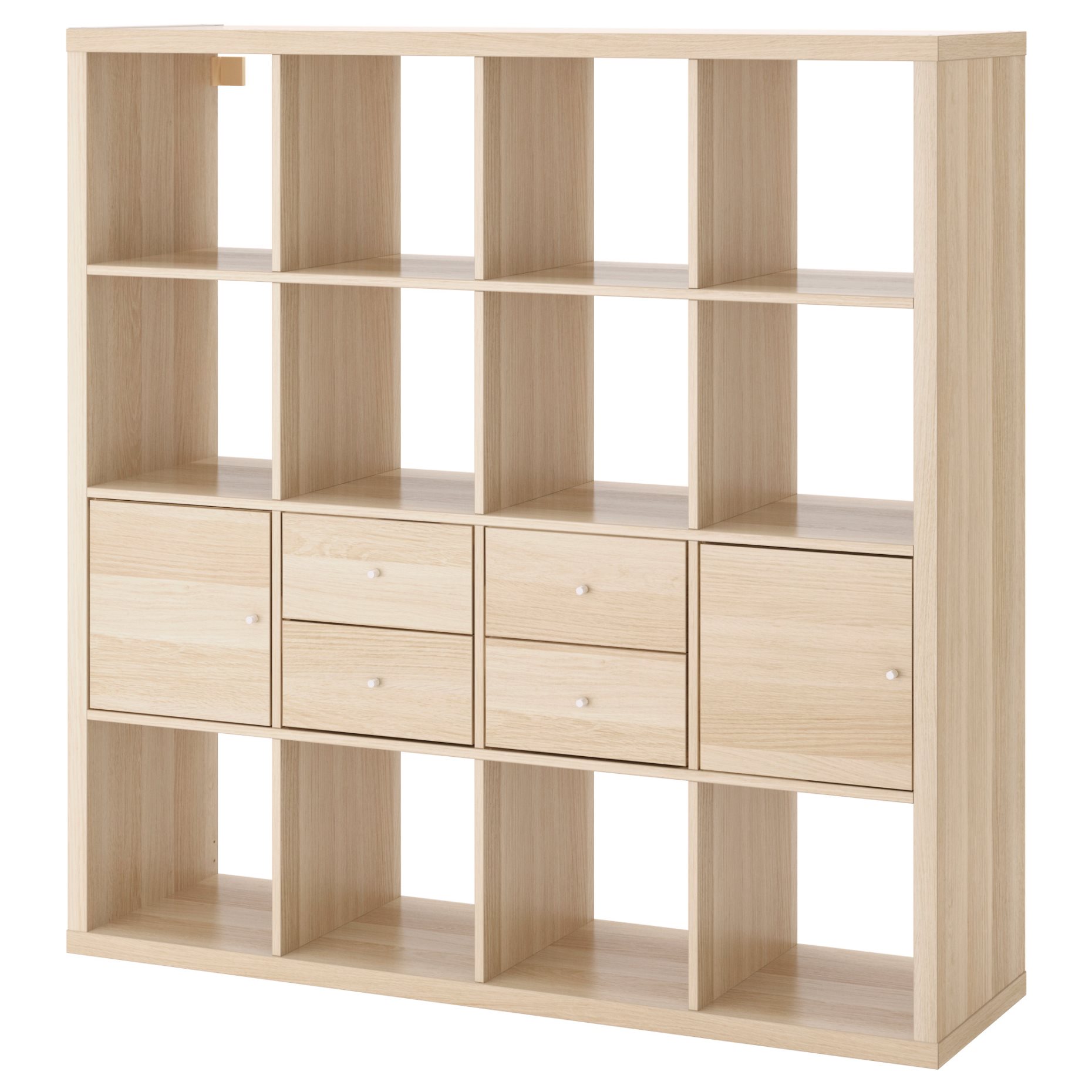 KALLAX, shelving unit with 4 inserts, 191.975.96