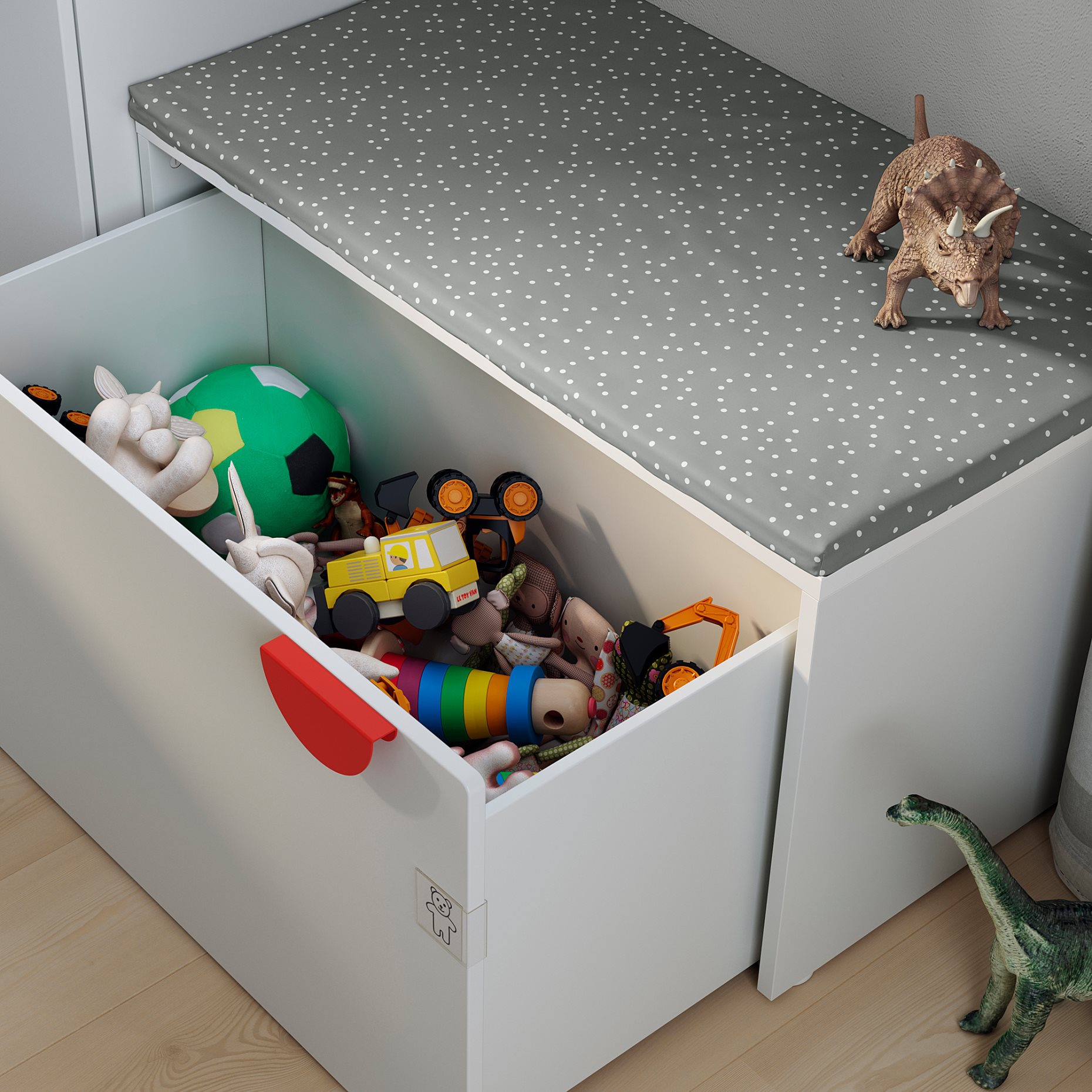 SMASTAD/PLATSA, storage combination with bench, 150x57x181 cm, 194.287.52