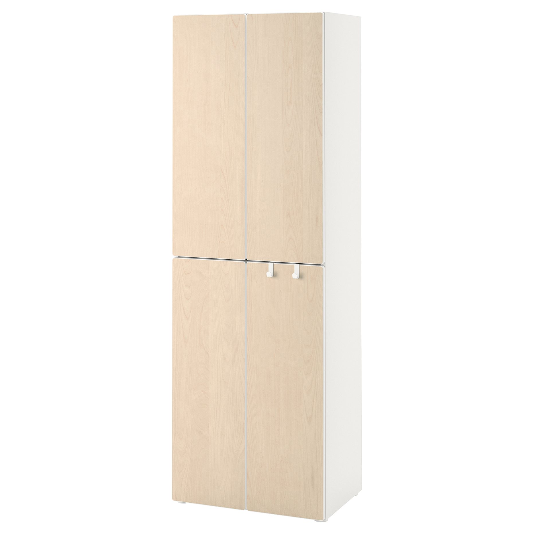 SMASTAD/PLATSA, wardrobe with 2 clothes rails, 60x57x181 cm, 194.304.82