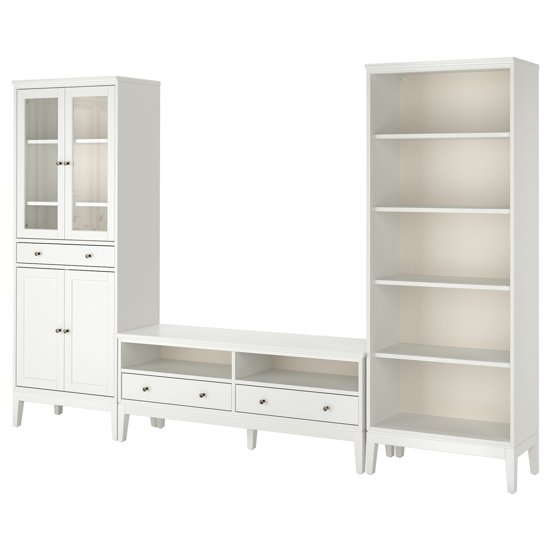 IDANÄS, TV storage combination, 325x40x211 cm, 194.373.32