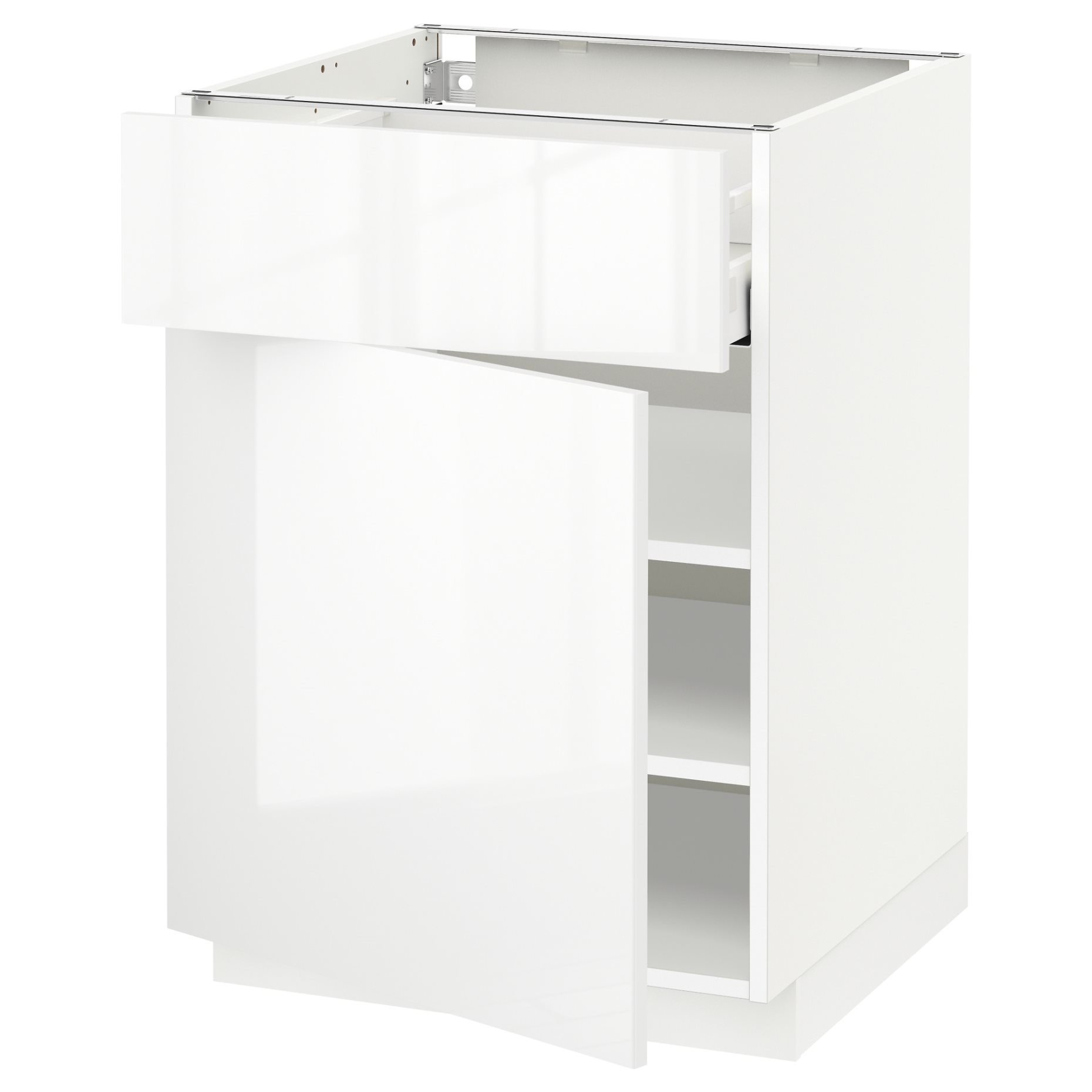 METOD, base cabinet with drawer/door, 60x60 cm, 194.580.51