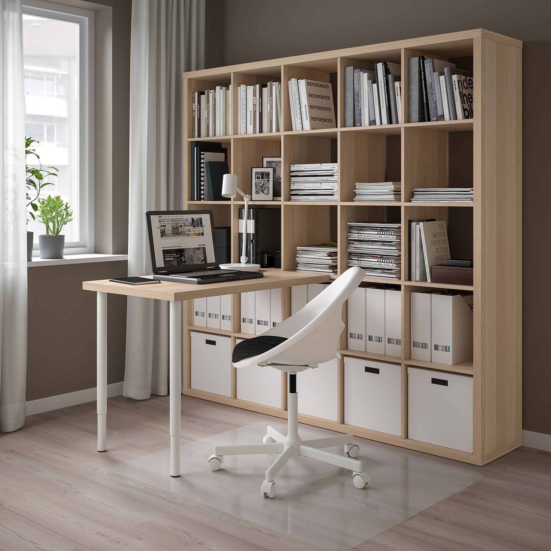 KALLAX/LINNMON, desk combination, 182x139x182 cm, 194.816.93
