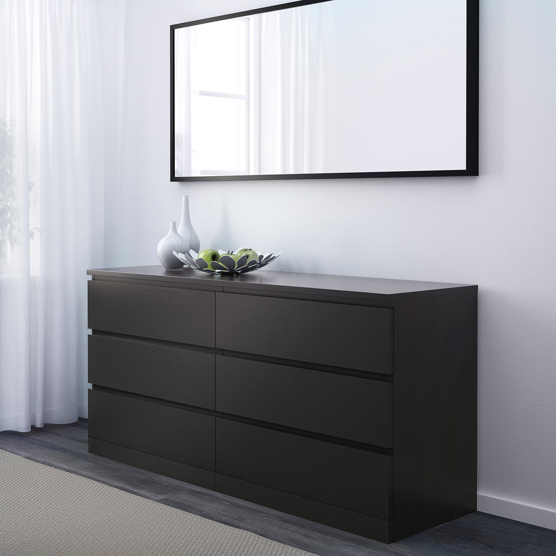 MALM, bedroom furniture/set of 4, 160x200 cm, 194.834.04