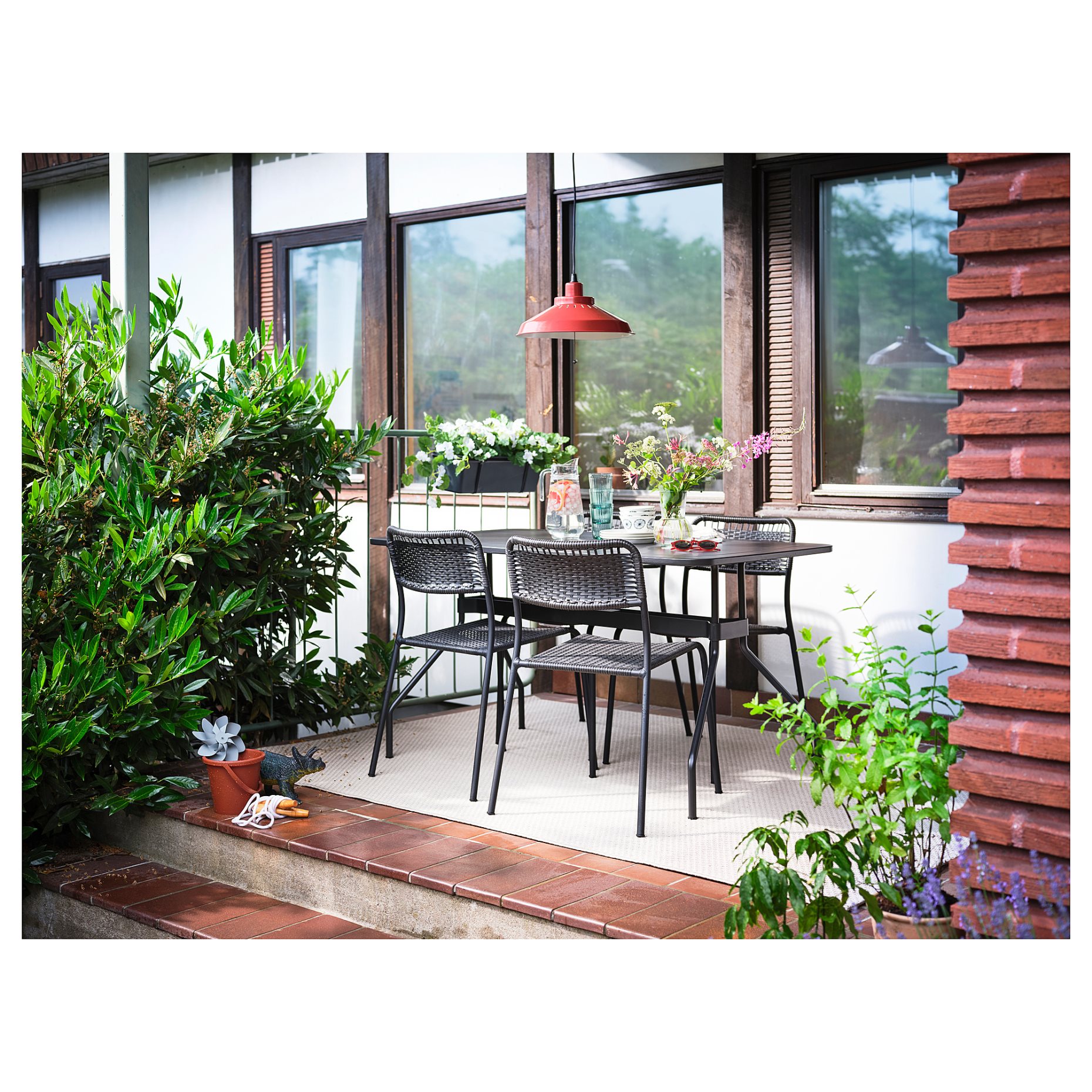 MORUM, χαλί χαμηλή πλέξη εσωτερικού/εξωτερικού χώρου, 160x230 cm, 202.035.63