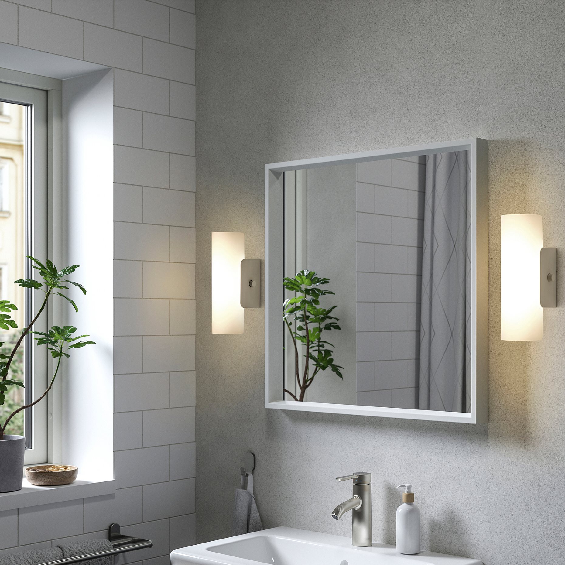 NISSEDAL, mirror, 65x65 cm, 203.203.12